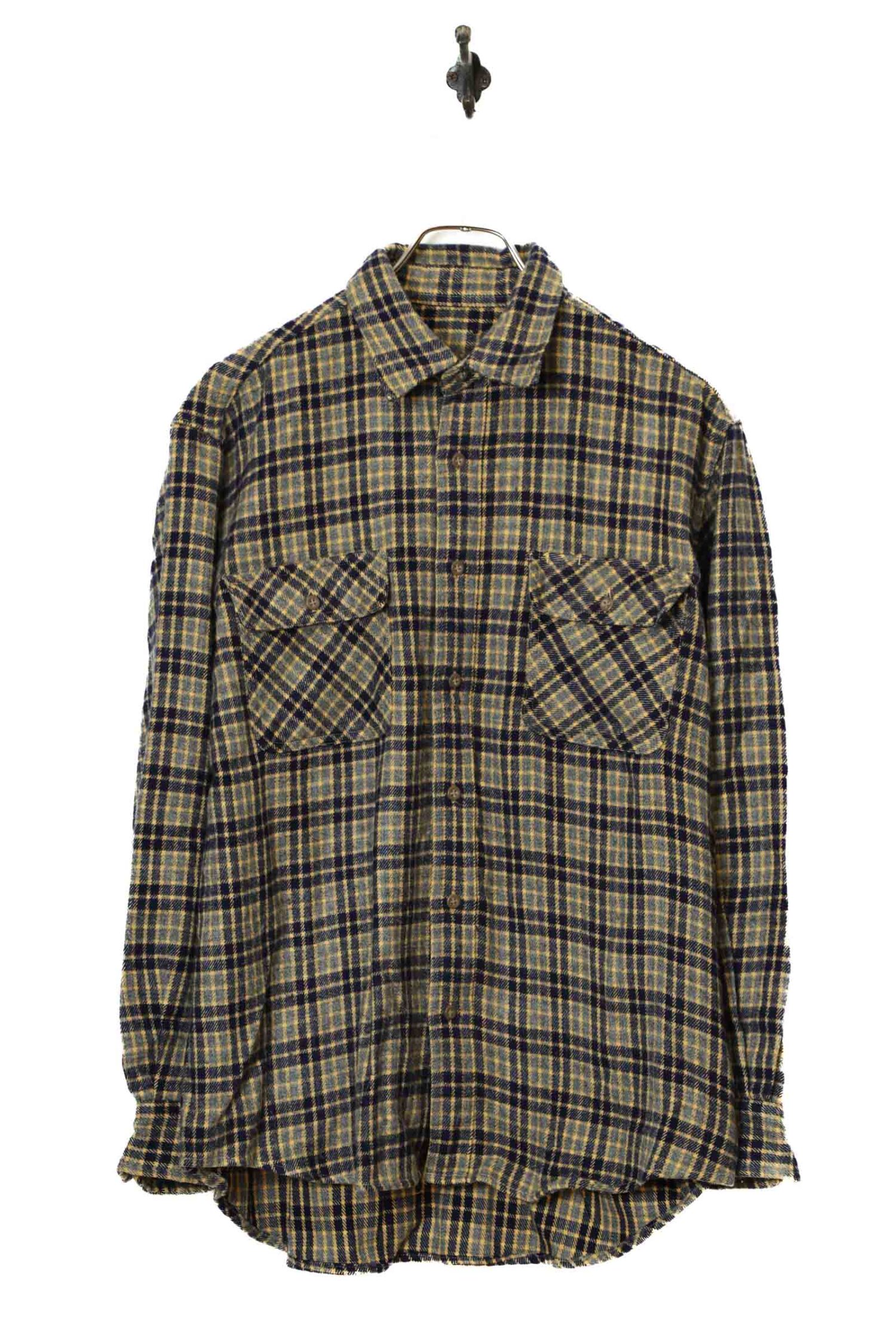 VINTAGE CHECK PATTERN SHIRT/L