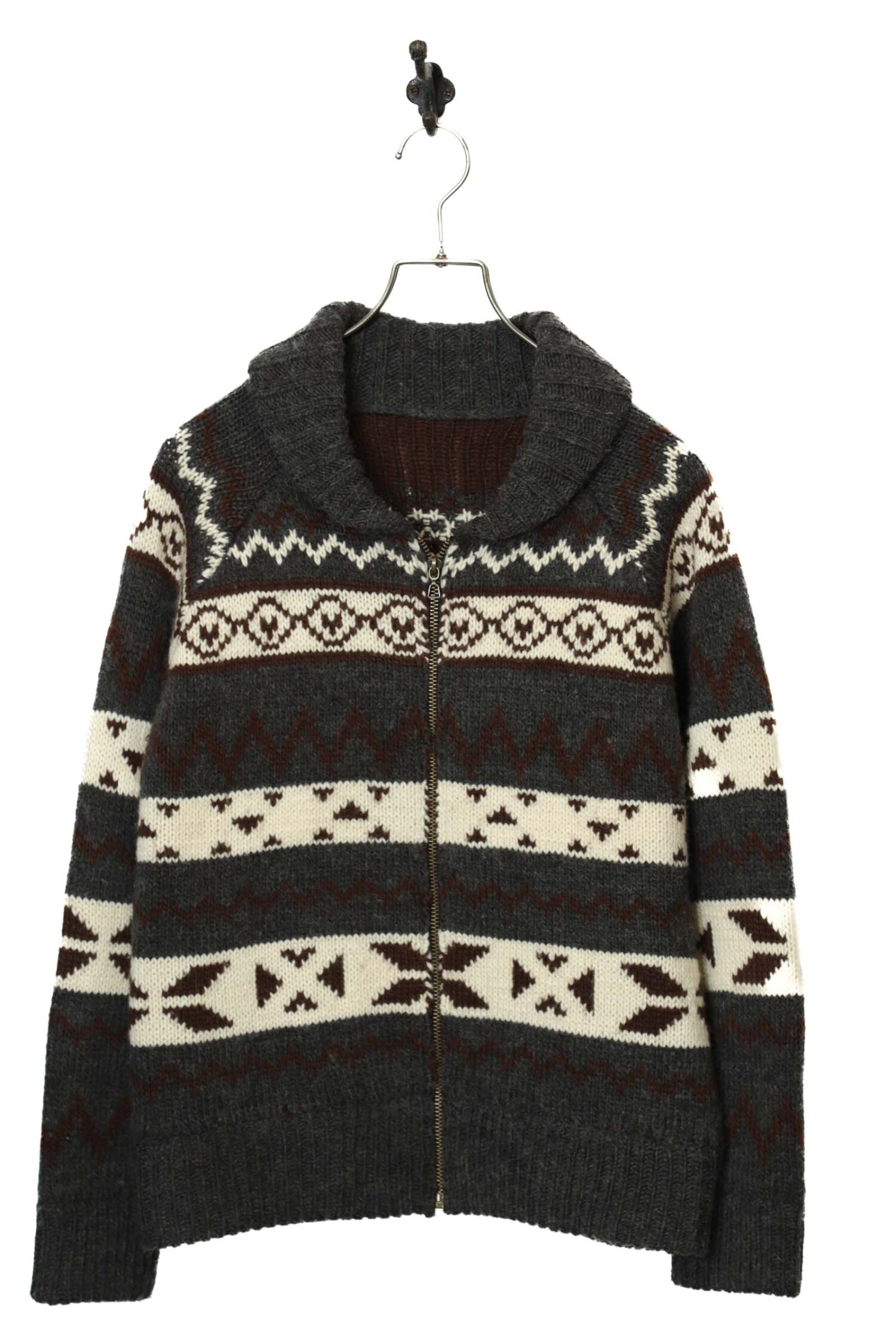 VINTAGE KNITED JACKET/M