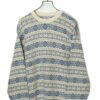 VINATGE PATTERN KNITED SWEATER/L