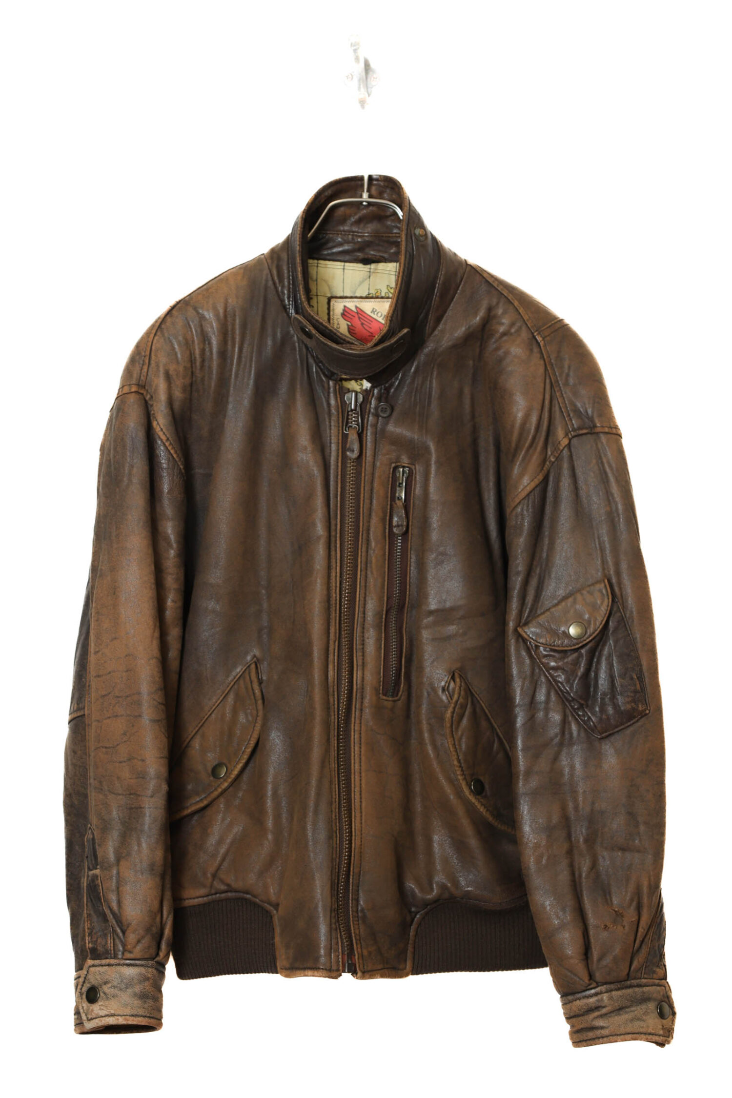 VINTAGE SHEEP LEATHER JACKET/L
