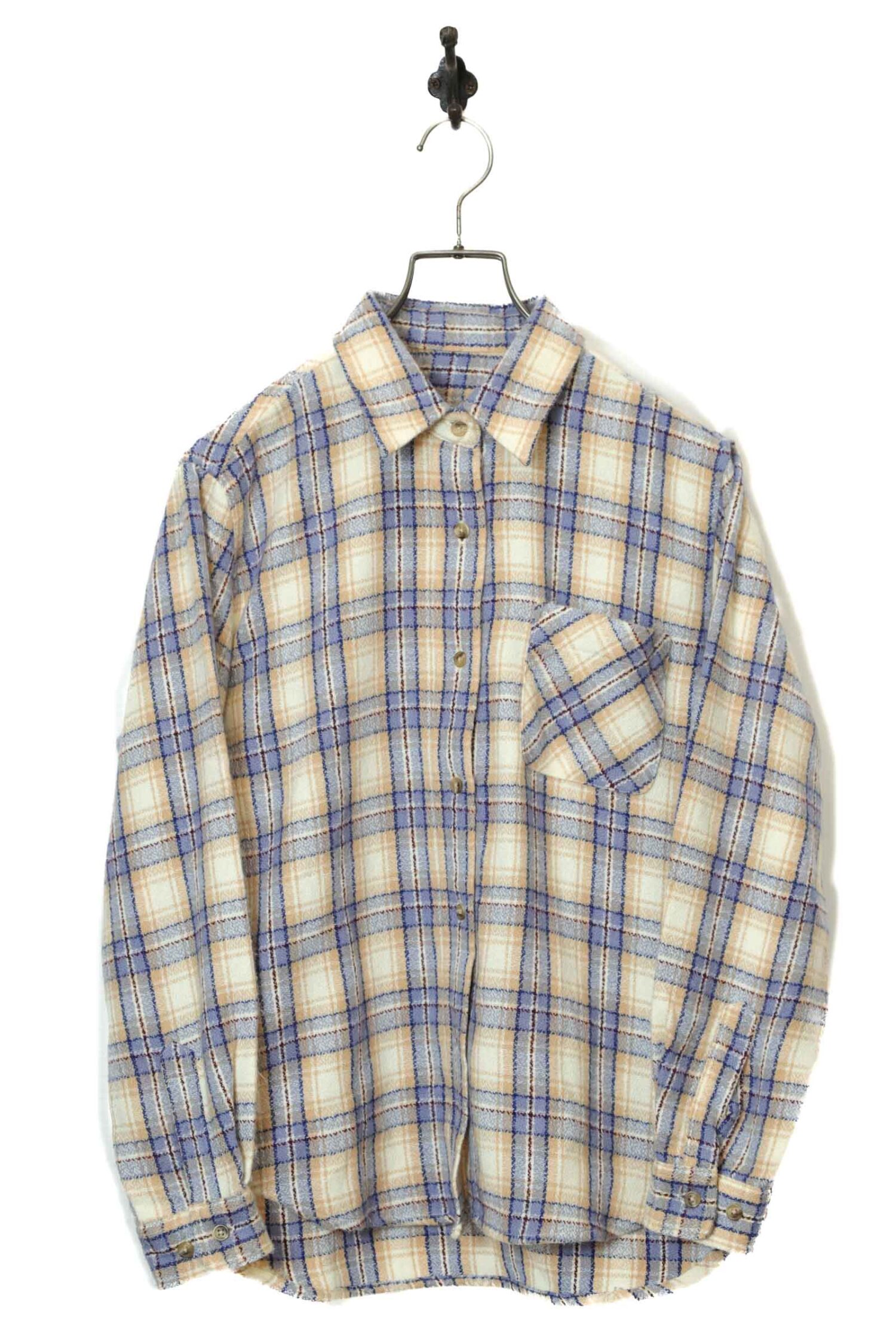 VINTAGE CHECK PATTERN SHIRT/M