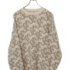 VINTAGE PATTERN KNITED SWEATER/XL