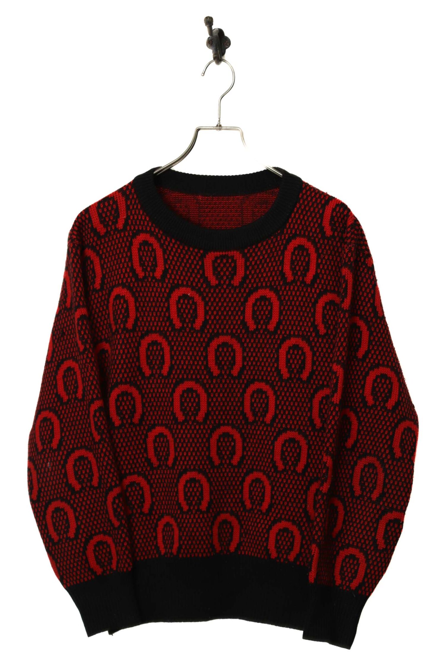 VINTAGE PATTERN KNITED SWEATER/L