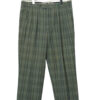 USED BURBERRY CHECK PATTERN DRESS PANTS/W86