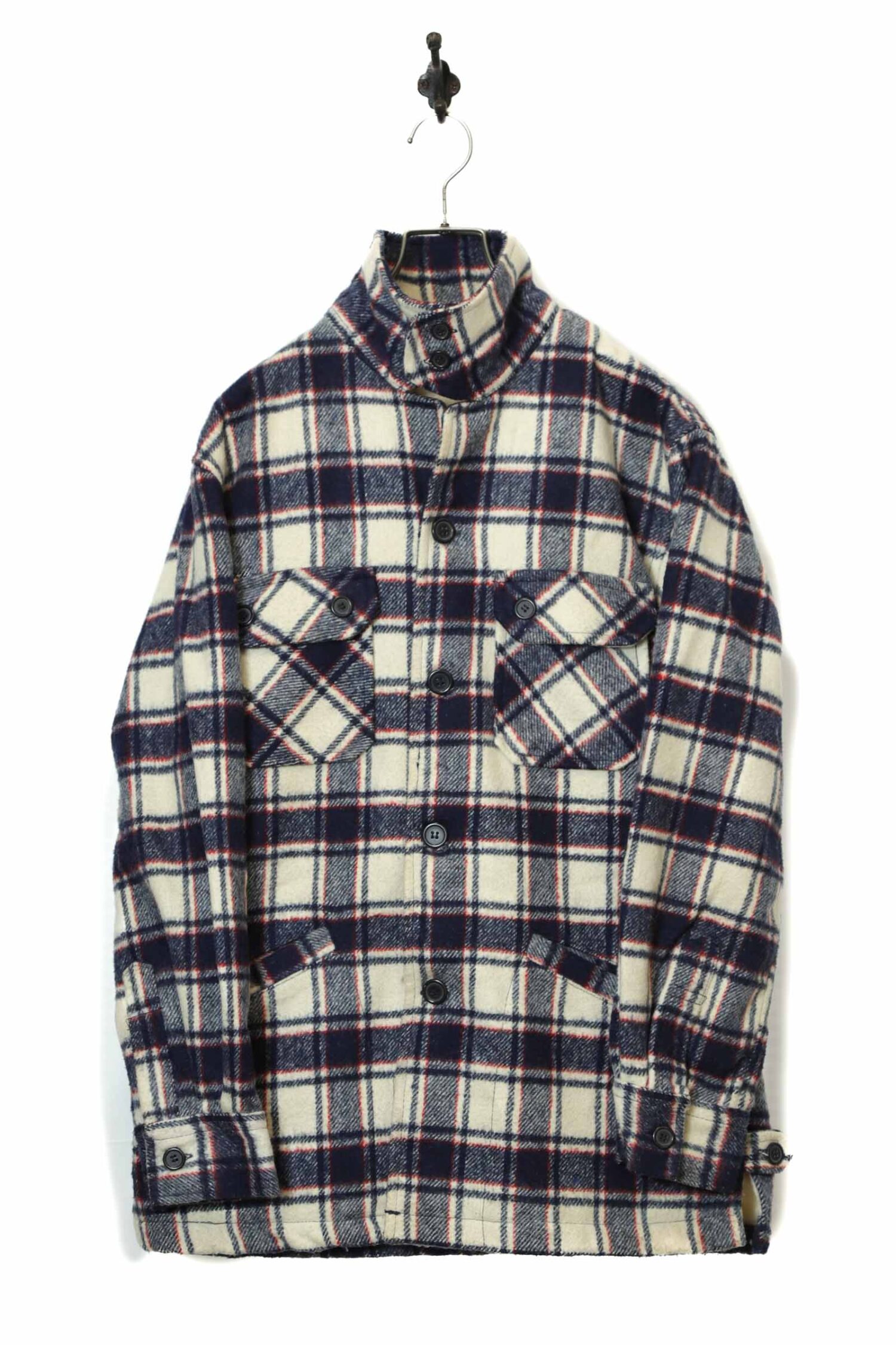 VINTAGE WOOLY STAND COLLAR JAKCET/M