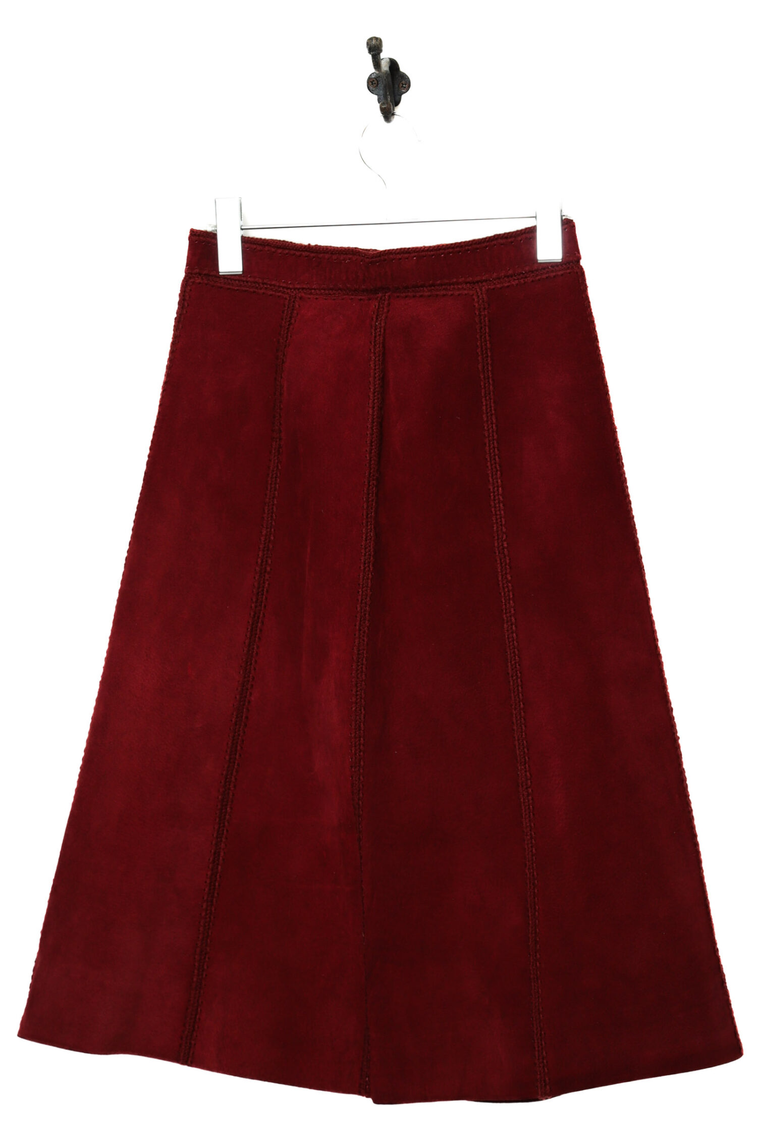 VINTAGE PIG SUEDE FLARE SKIRT/W62