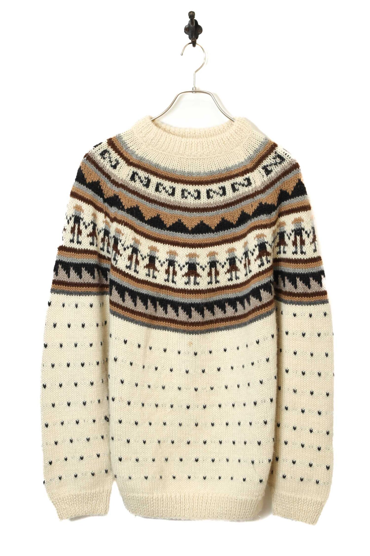 VINTAGE ALPACA WOOL KNITTED SWEATER/L