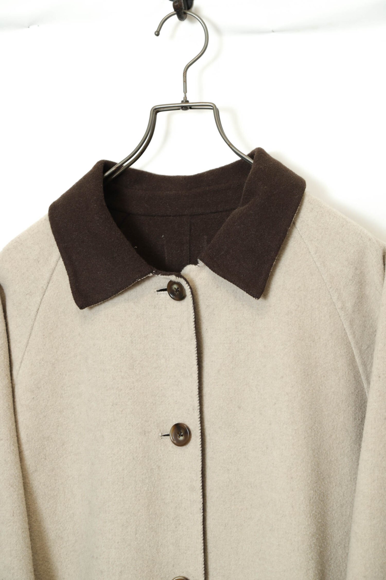 Alternative view of VINTAGE WOOLY LONG COAT/XL
