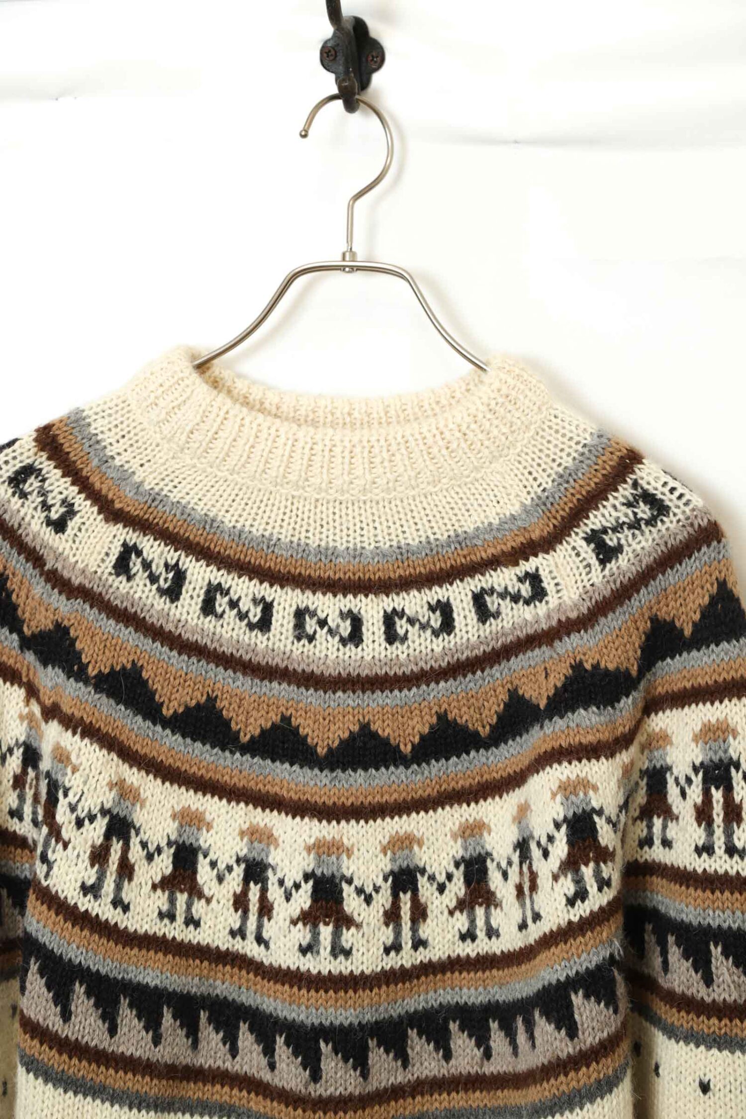 Alternative view of VINTAGE ALPACA WOOL KNITTED SWEATER/L