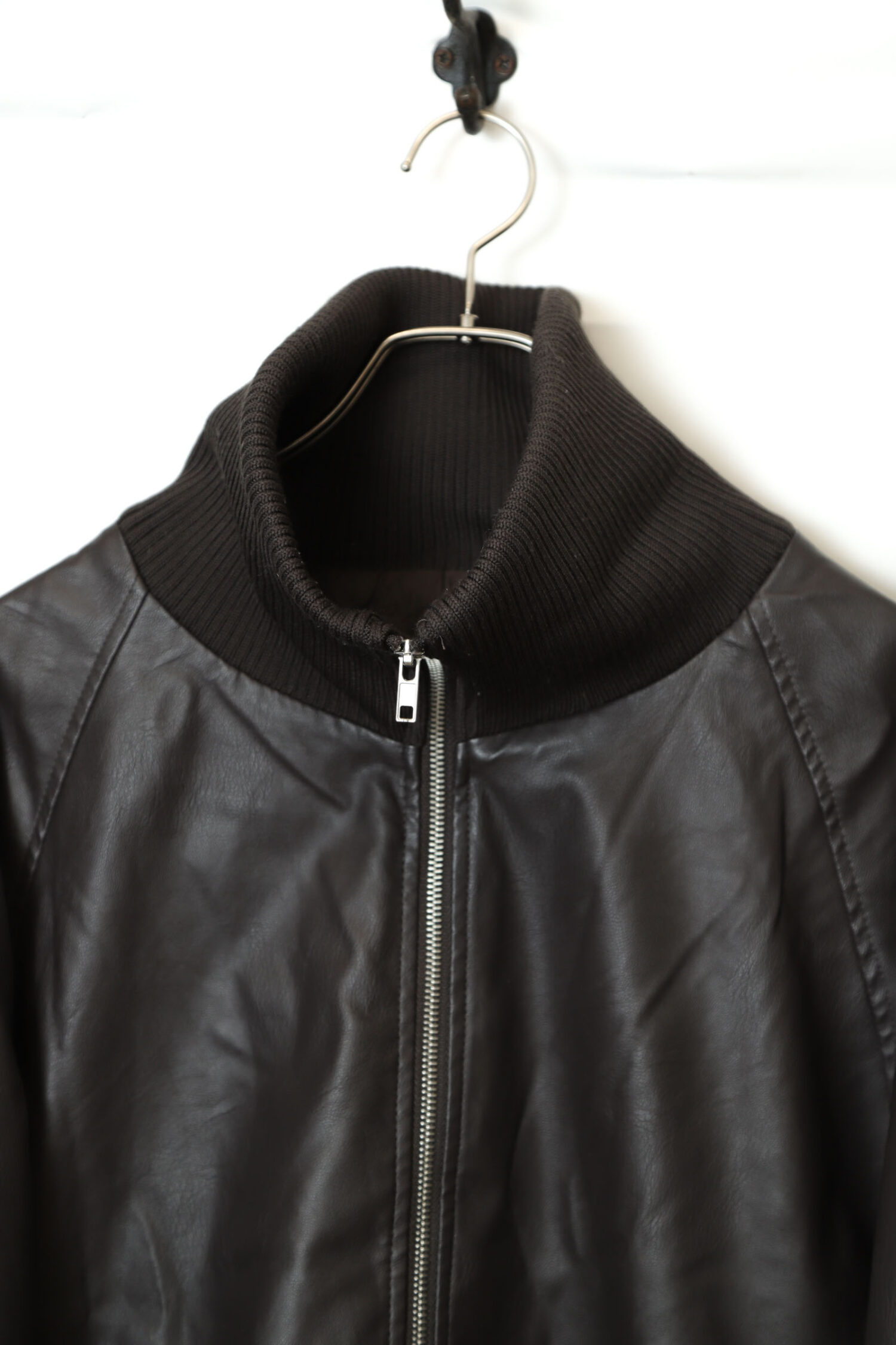 Alternative view of VINTAGE FAKE LEATHER JACKET/XL