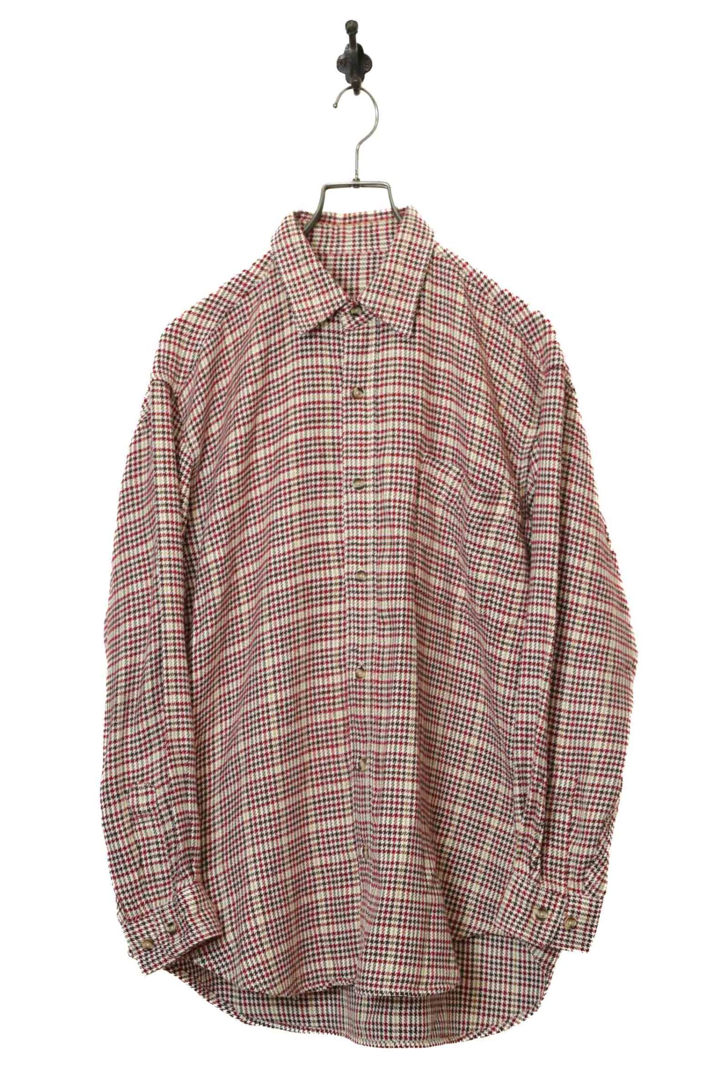 VINTAGE CHECK PATTERN SHIRT/L