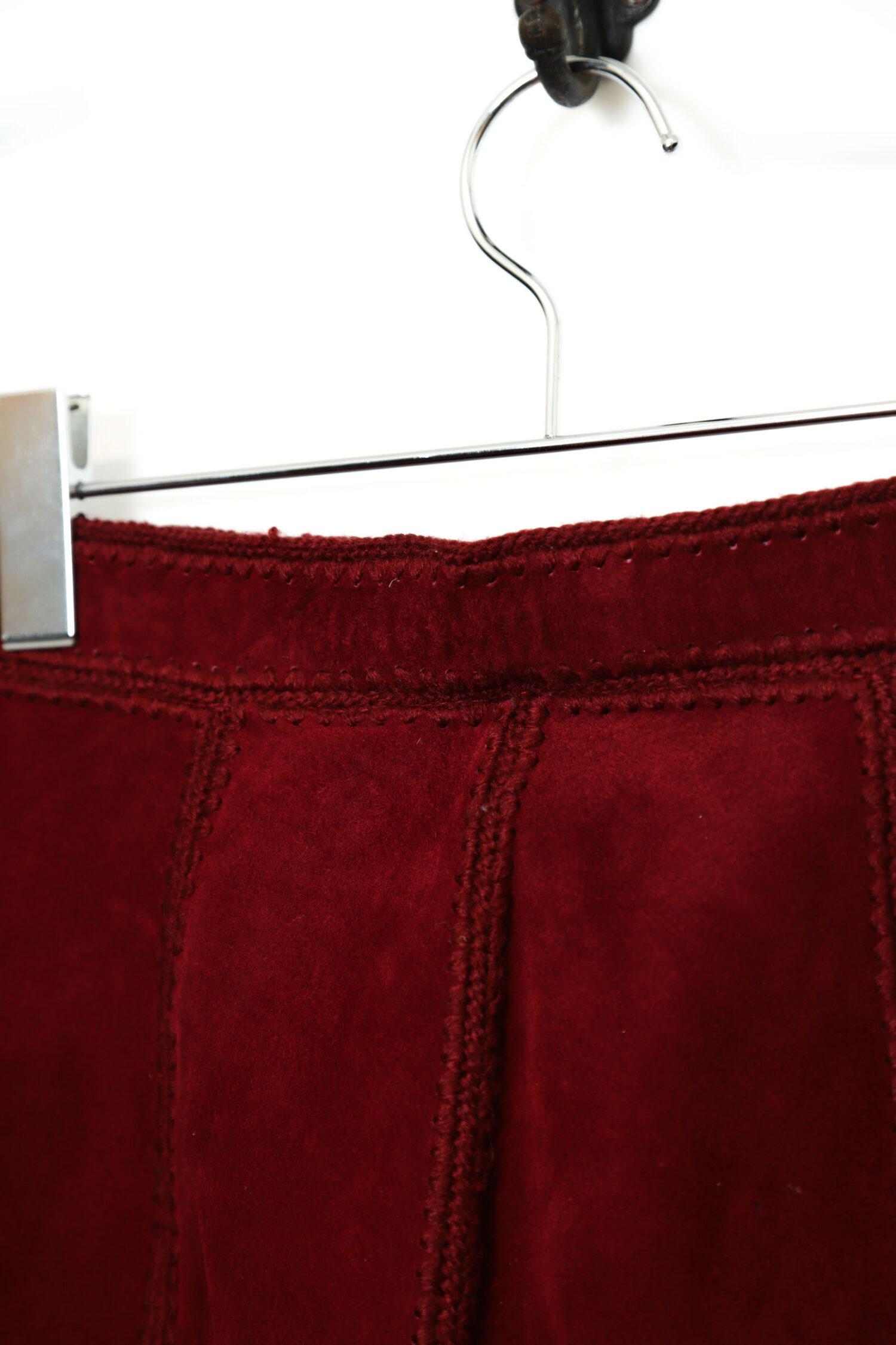 Alternative view of VINTAGE PIG SUEDE FLARE SKIRT/W62