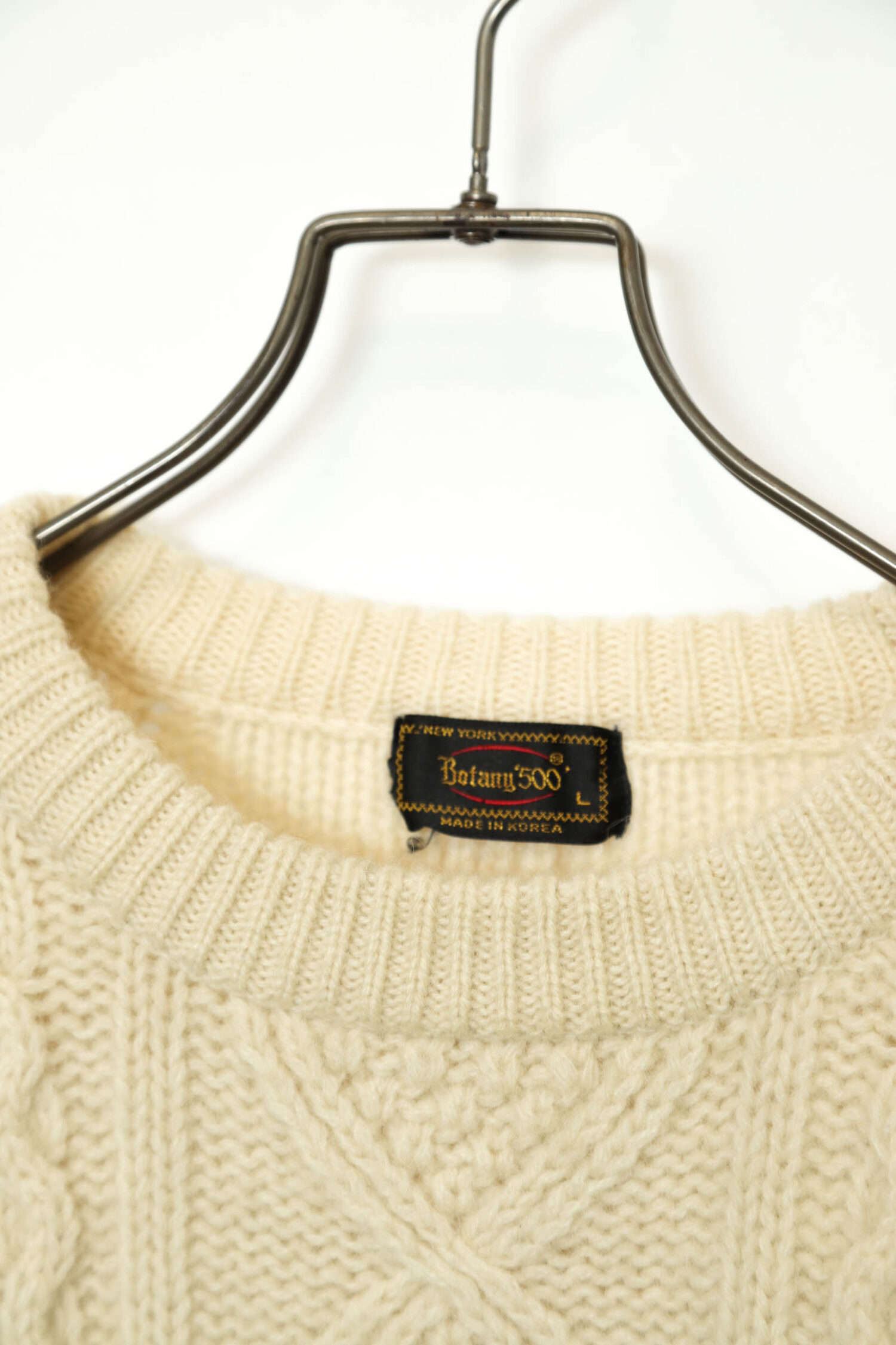 Alternative view of USED ARAN KNITED SWEATER/L