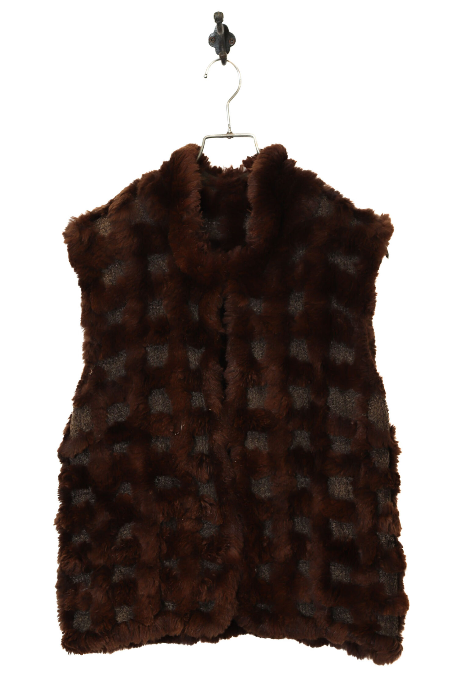 VINTAGE RABBIT FUR VEST/S