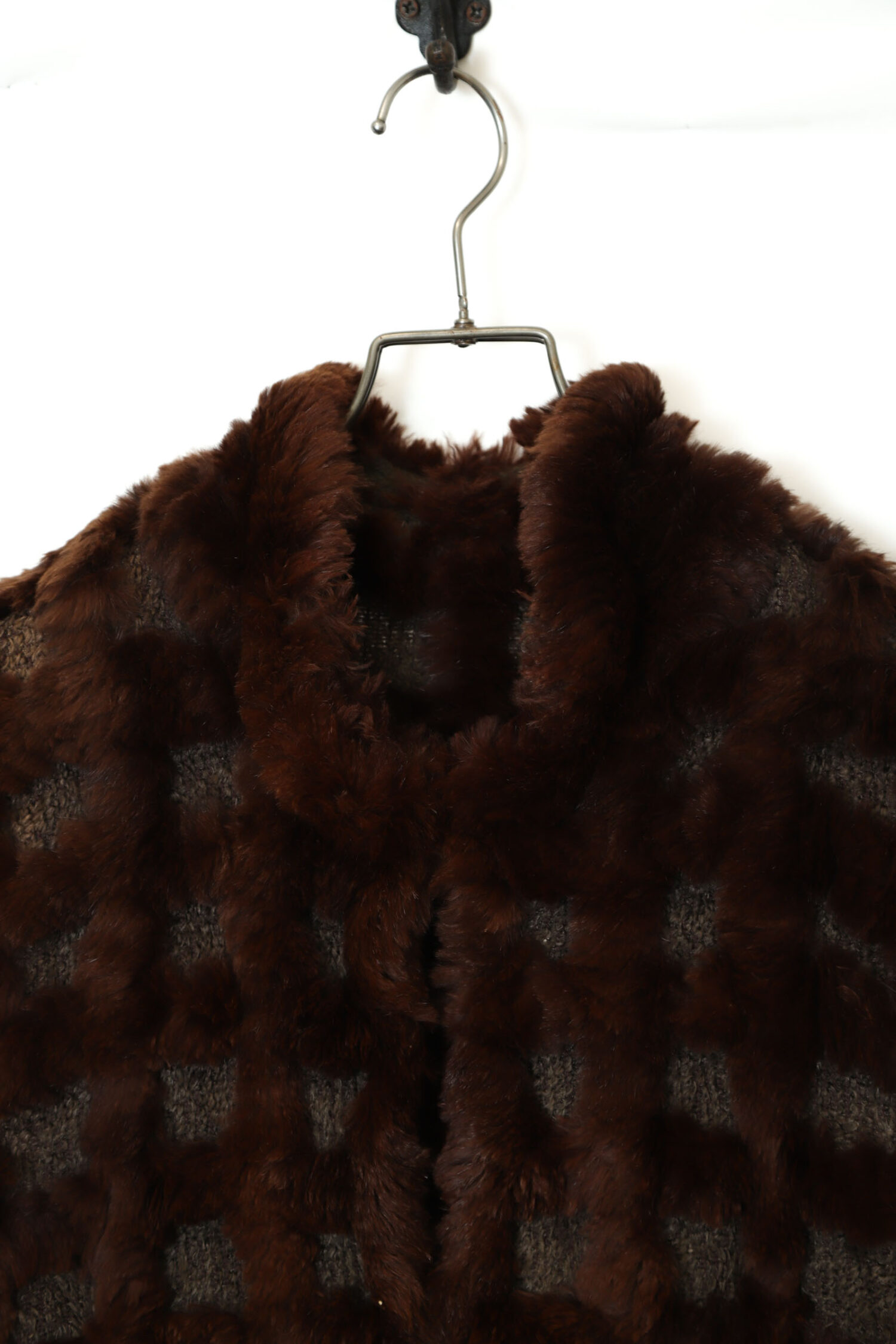 Alternative view of VINTAGE RABBIT FUR VEST/S