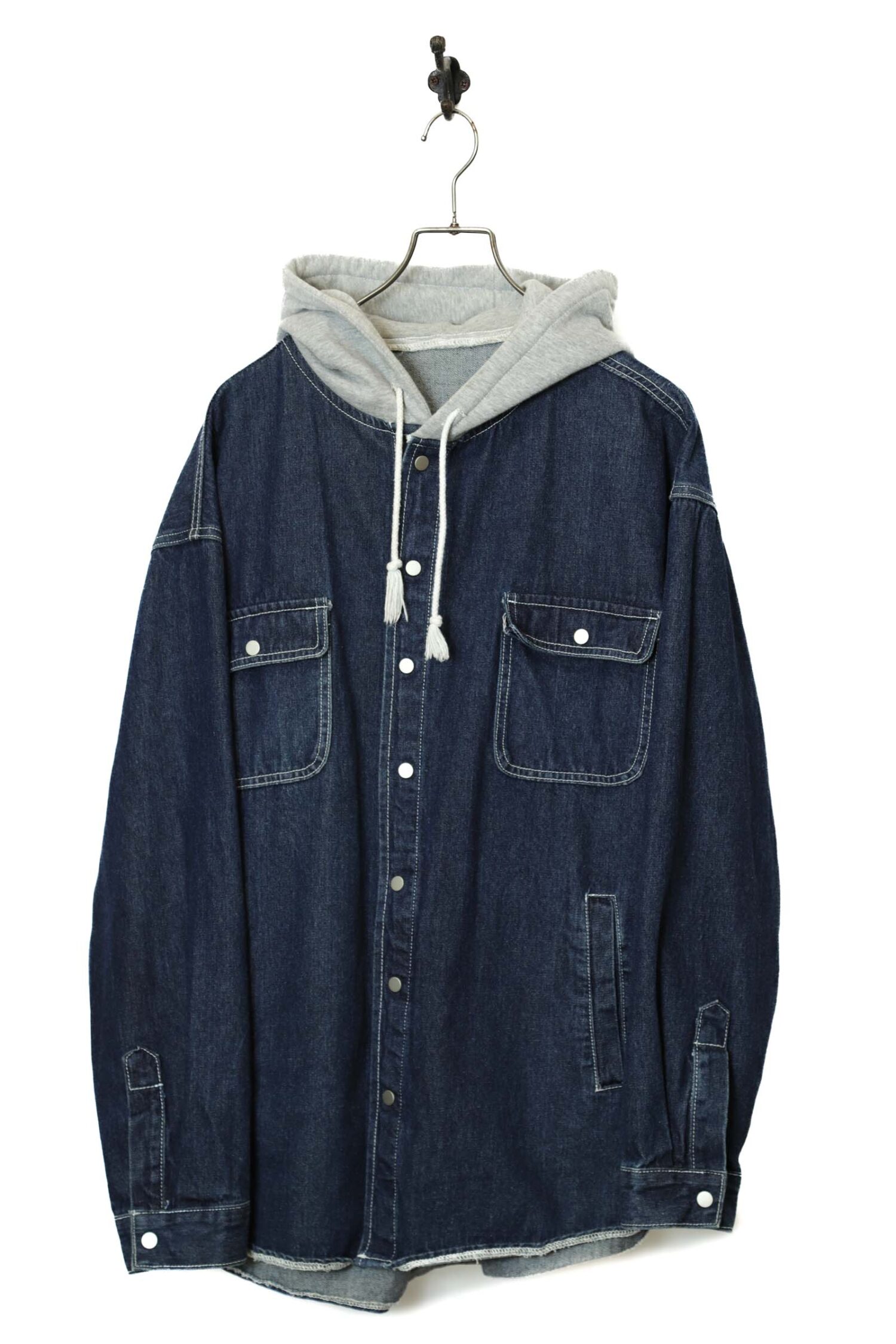 USED COVERALL DENIM PARKA/XL