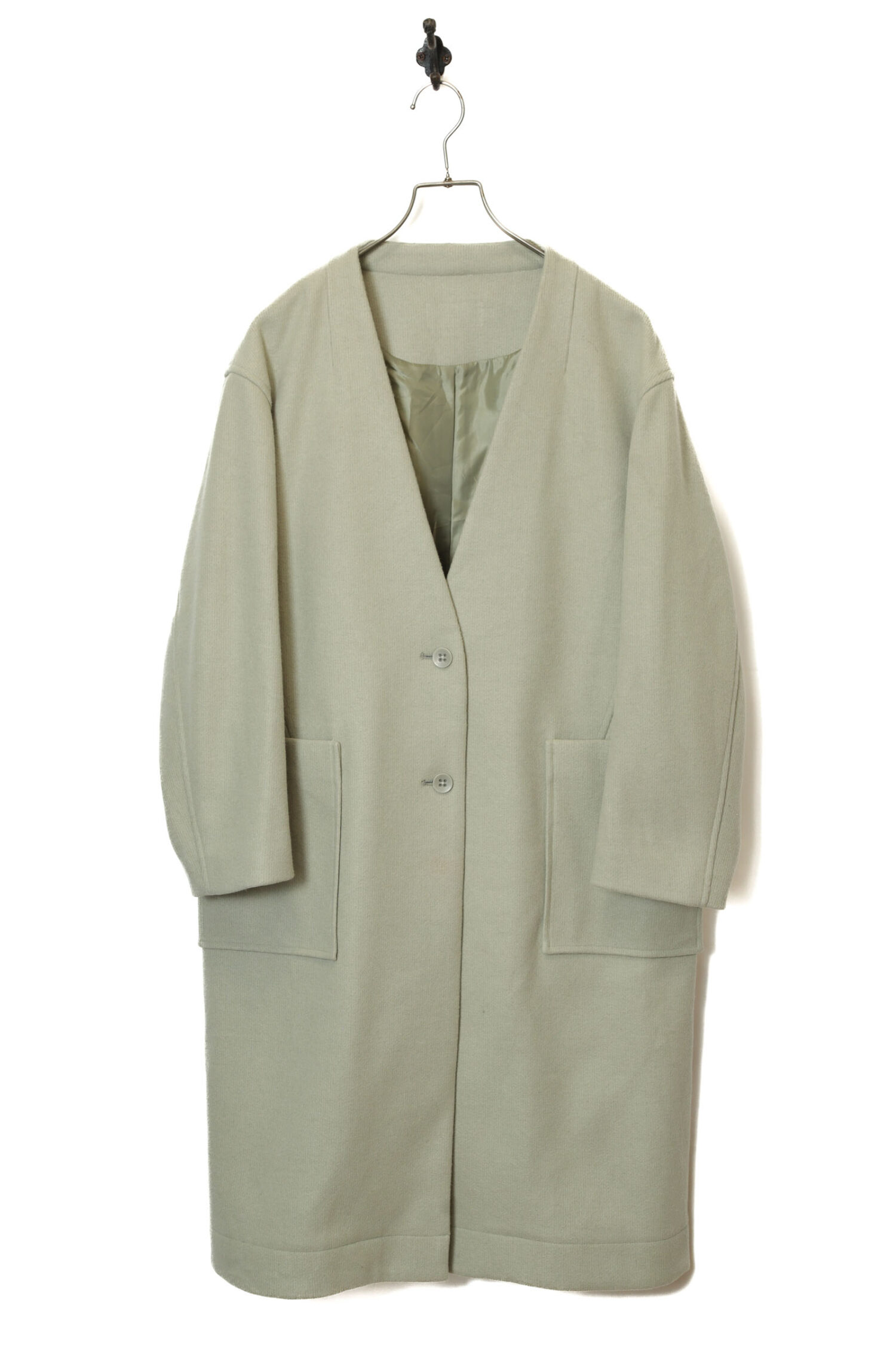 VINTAGE COLLARLESS COAT/L