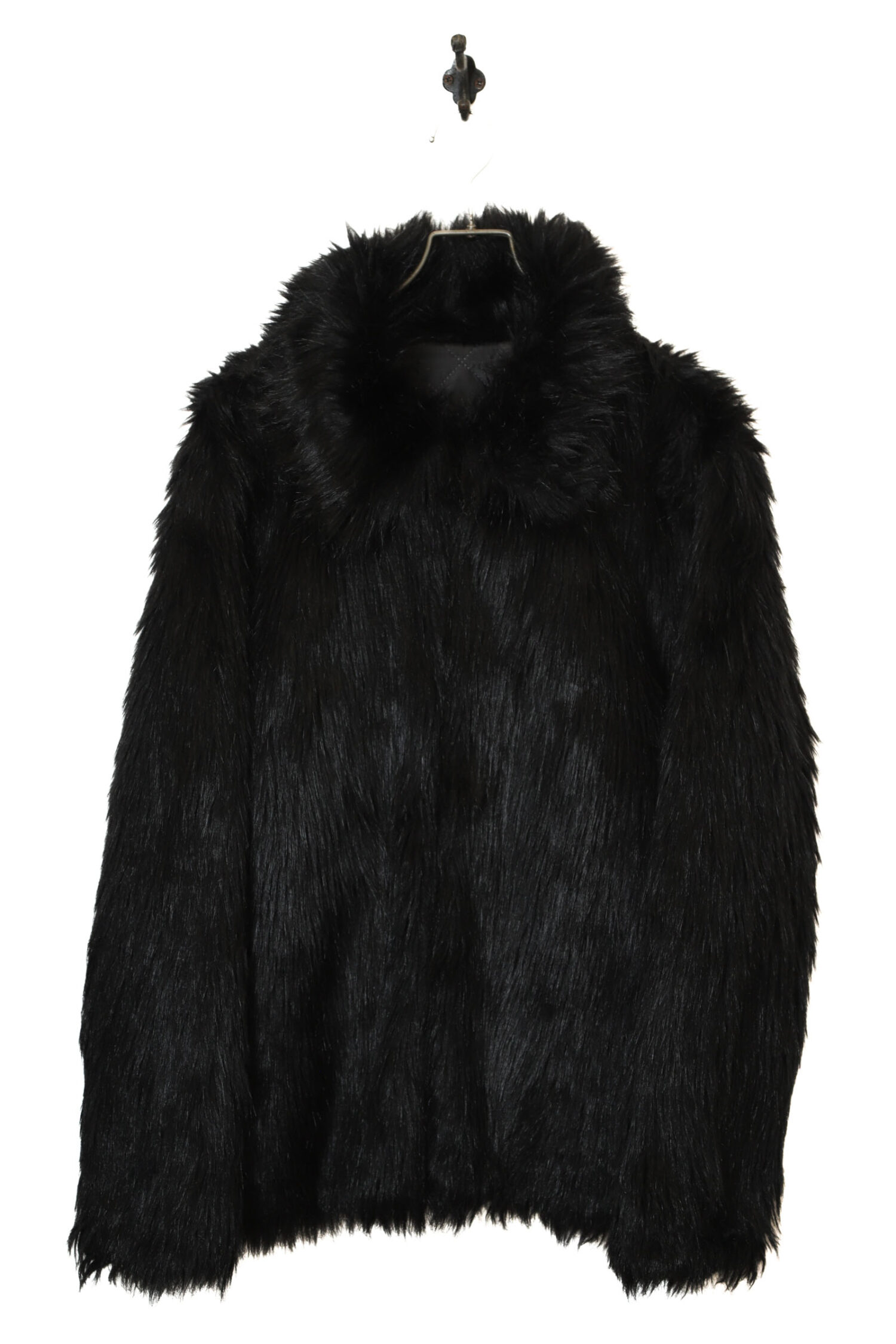 VINTAGE FAKE FUR COAT/L