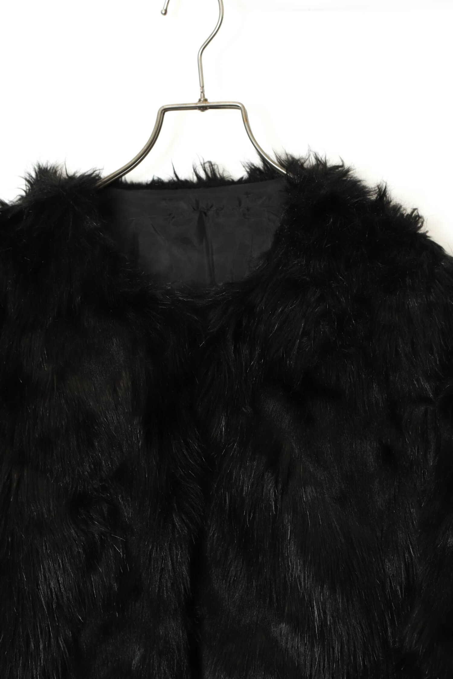 Alternative view of VINTAGE FAKE FUR COAT/M