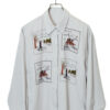 VINTAGE EMBROIDERY SHIRT/M
