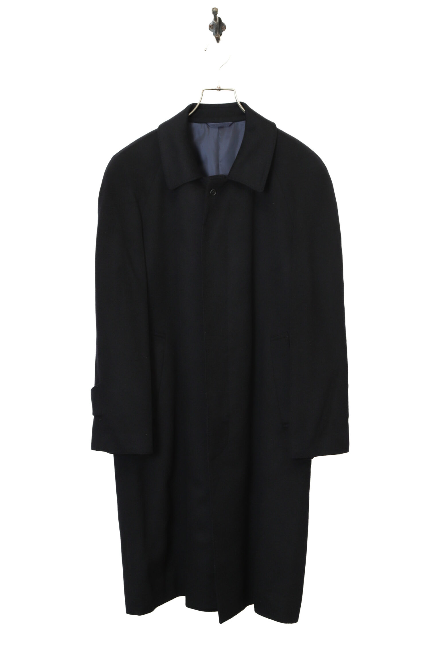 VINTAGE CASHMERE WOOL CONVERTIBLE COLLAR COAT/M