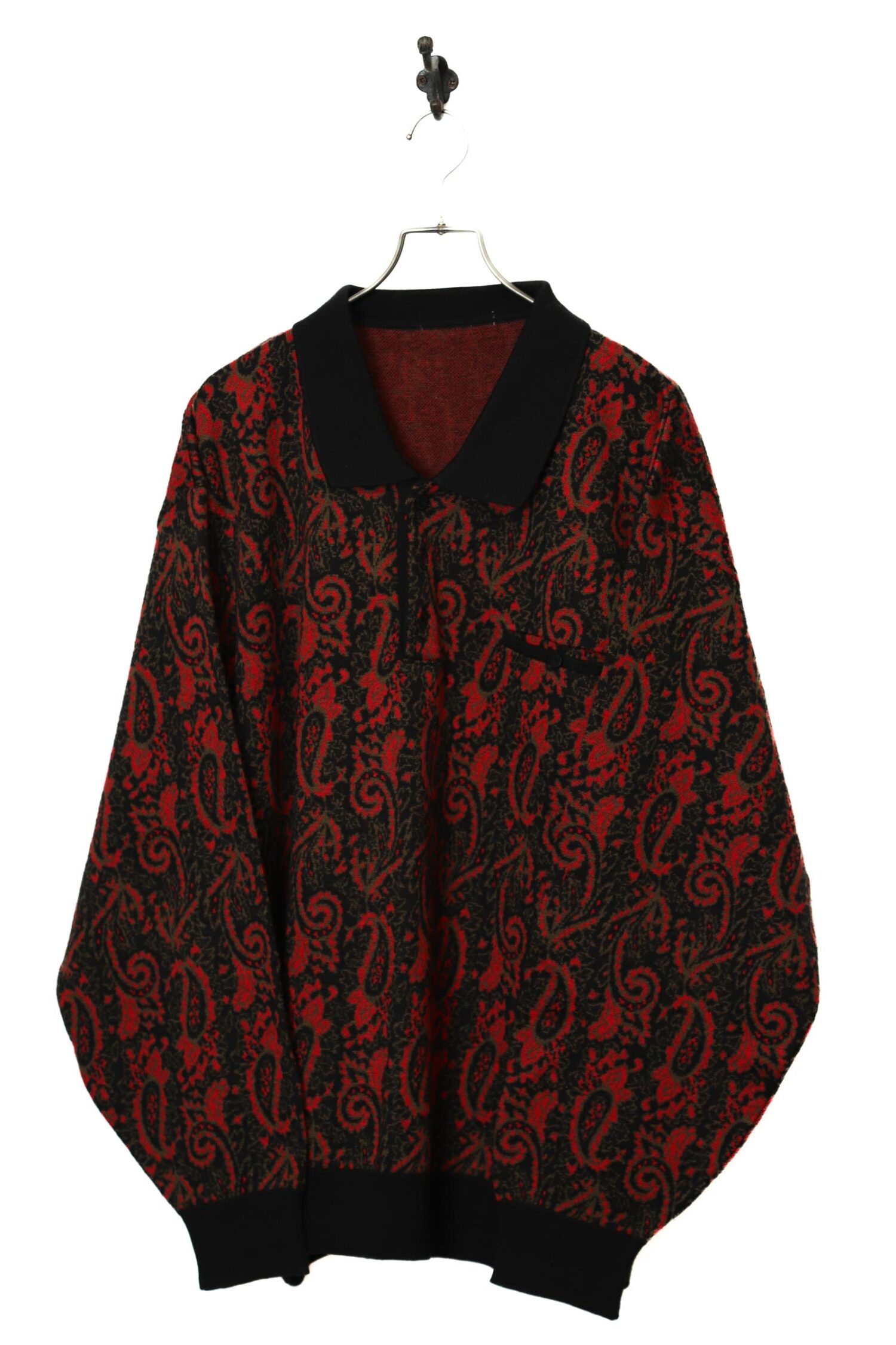 VINTAGE PATTERN KNITED SWEATER/XL