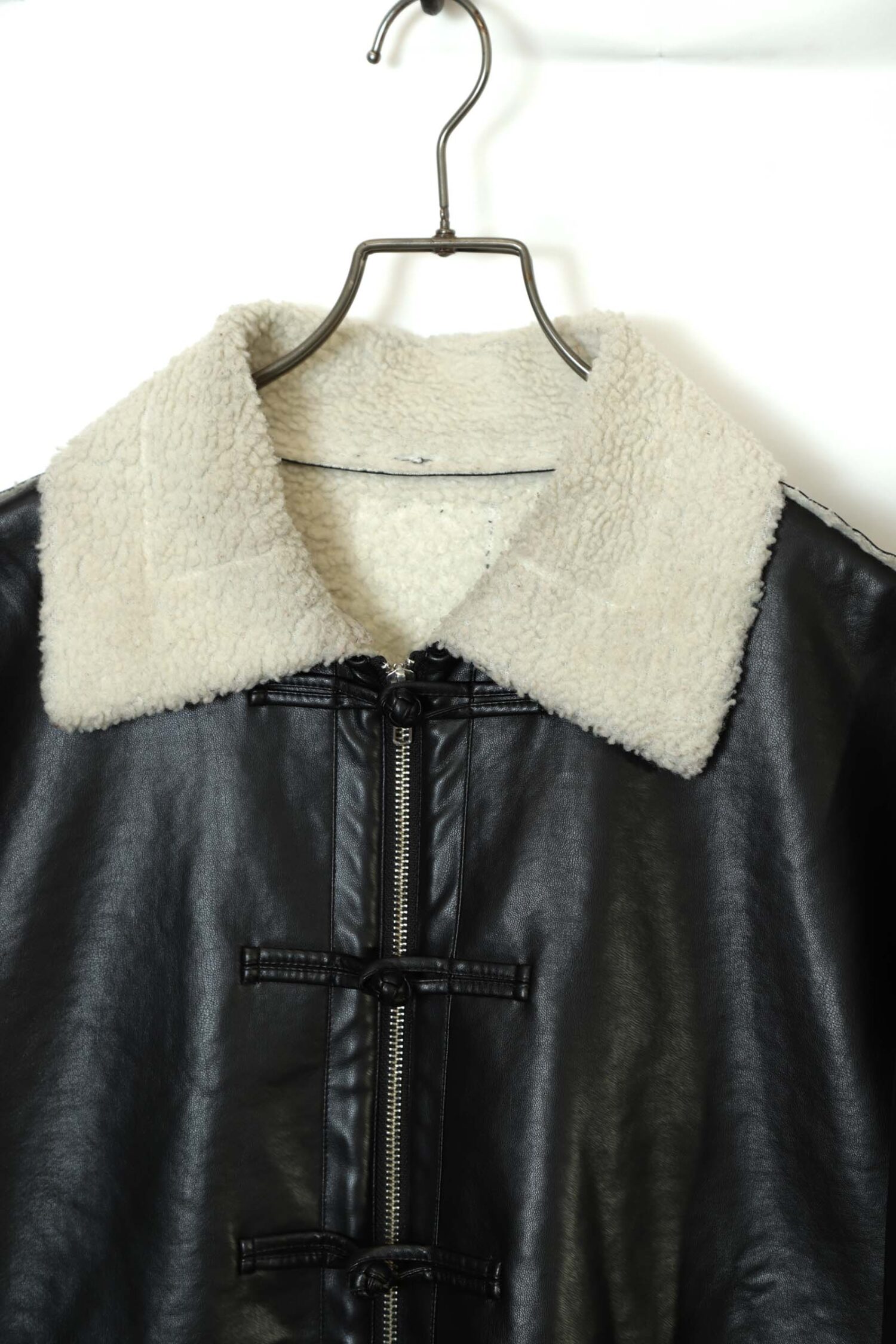 VINTAGE FAKE LEATHER BOA JACKET/XL | 古着屋FERANTRACING【公式