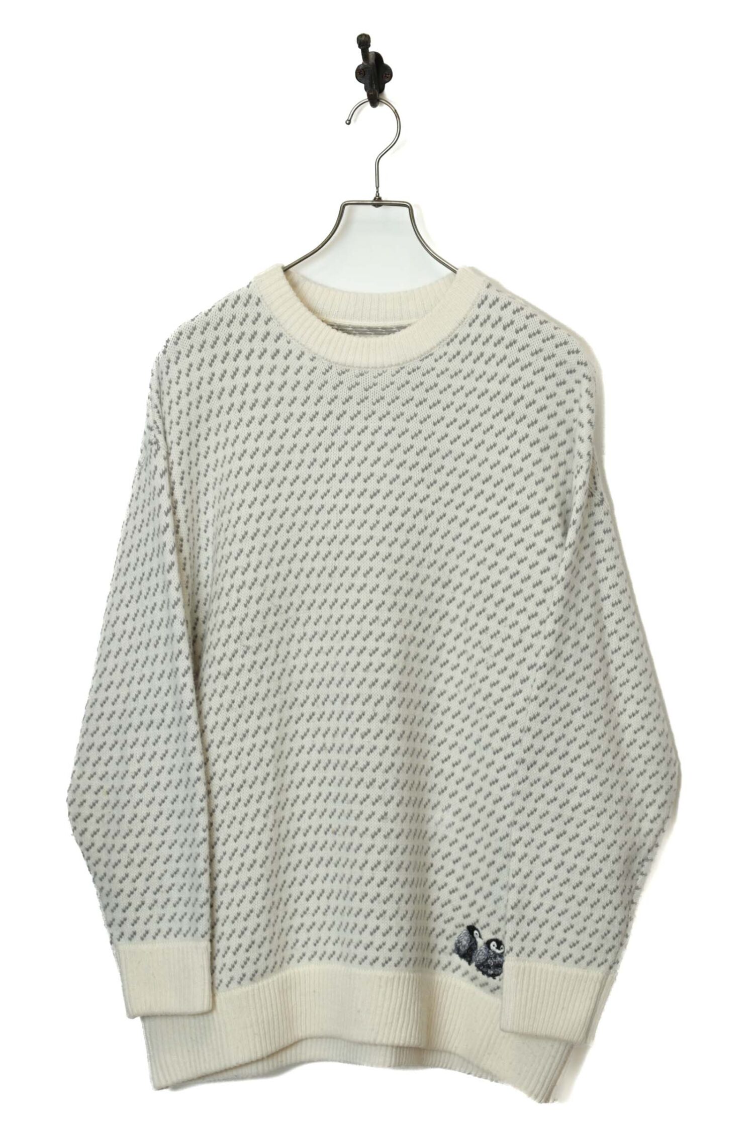 VINATGE PATTERN KNITED SWEATER/XL