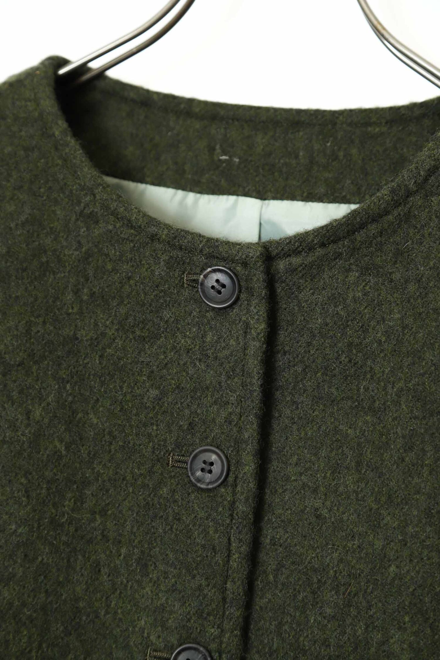 Alternative view of VINTAGE WOOLY NO COLLAR JACKET/L