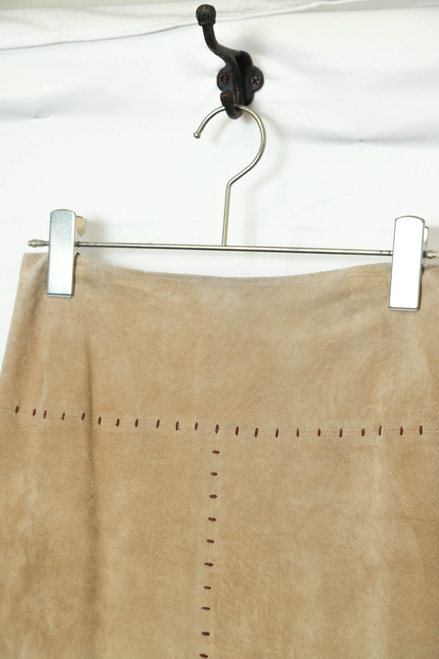 Alternative view of VINTAGE PIG SUEDE LEATHER SKIRT/W72