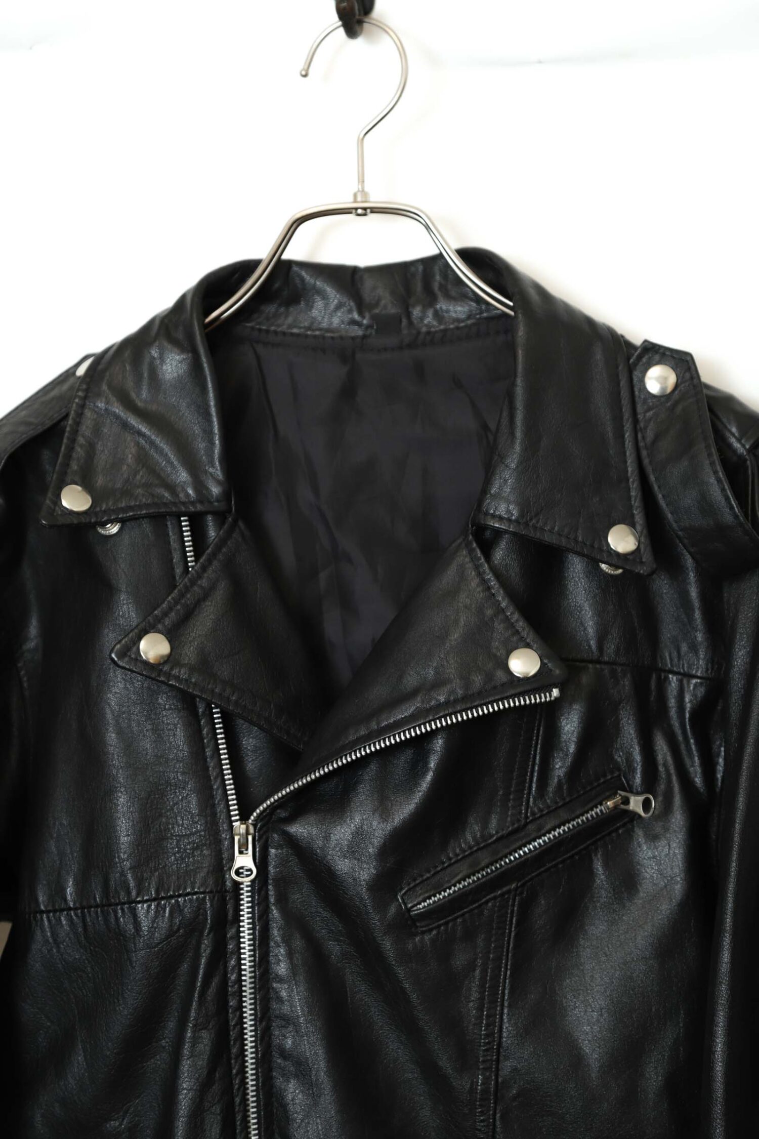 Alternative view of VINTAGE LEATHER RIDERS JACKET/S
