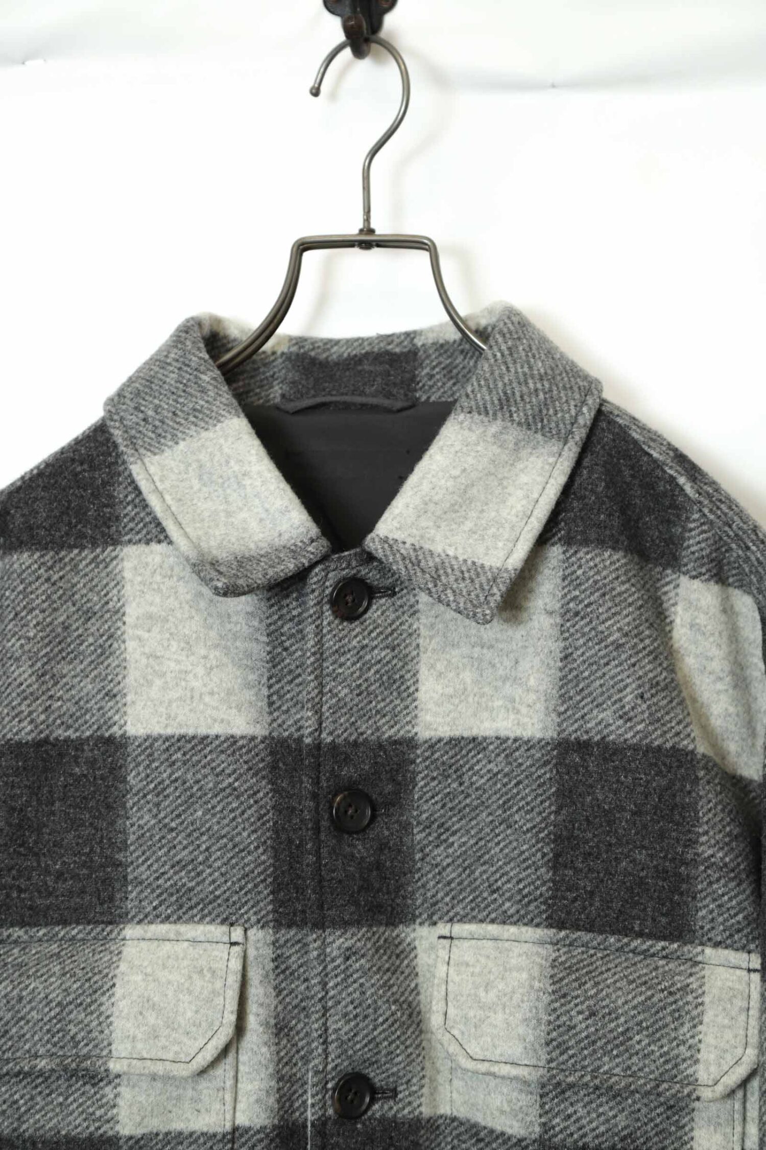 Alternative view of VINTAGE WOOLY CHECK PATTERN CPO JACKET/M