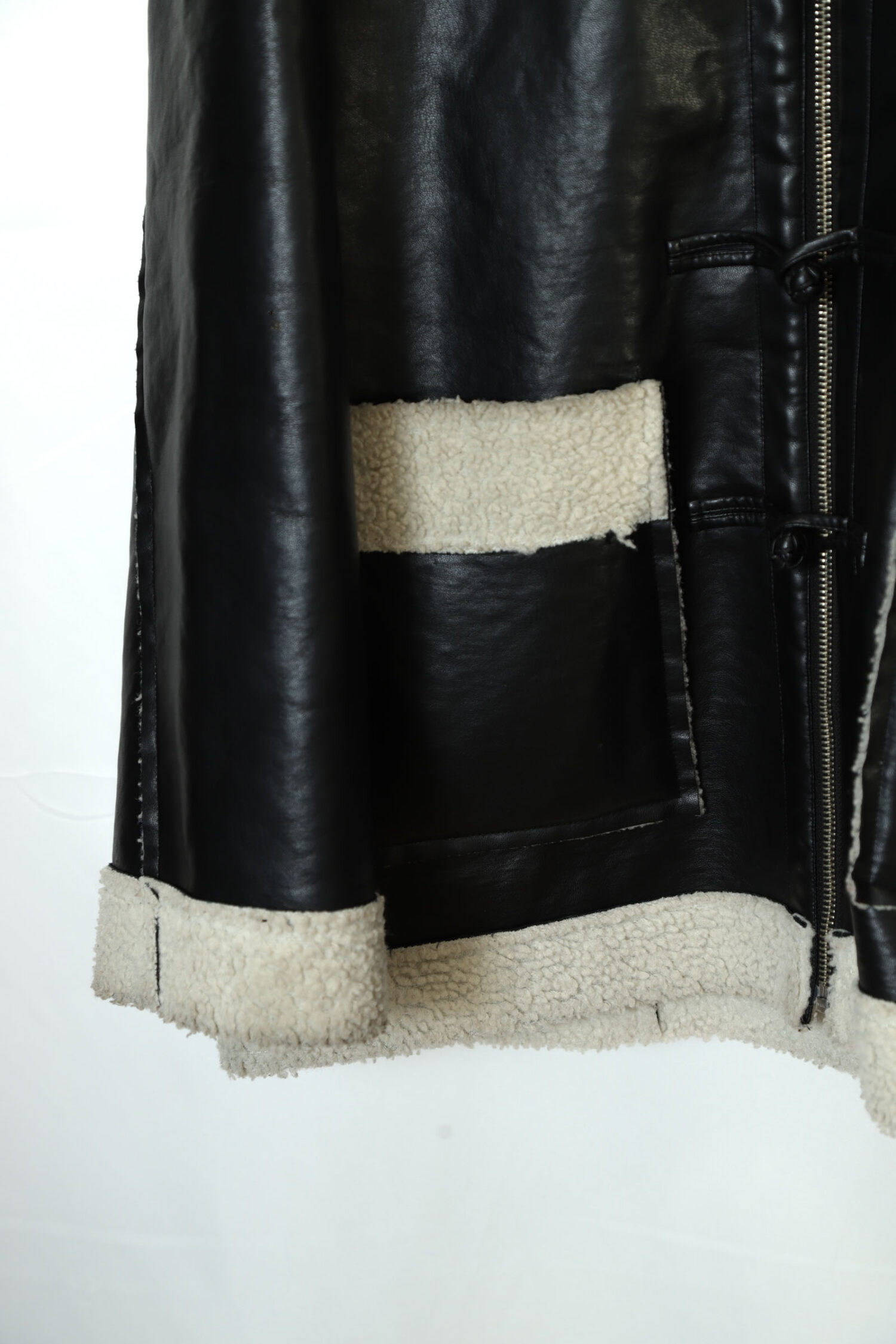 VINTAGE FAKE LEATHER BOA JACKET/XL | 古着屋FERANTRACING【公式