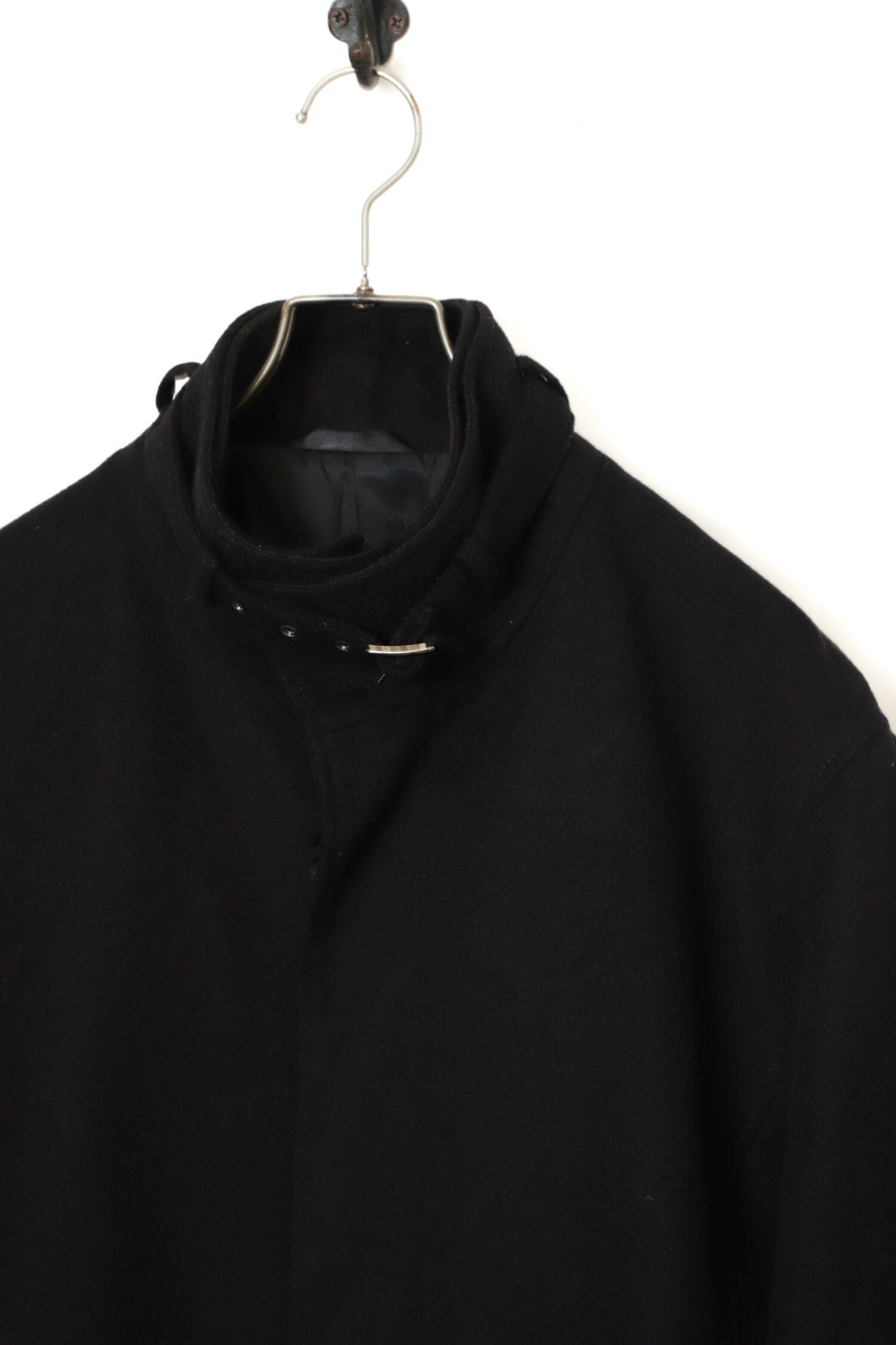 Alternative view of VINTAGE CASHMERE WOOL STAND COLLAR COAT/L