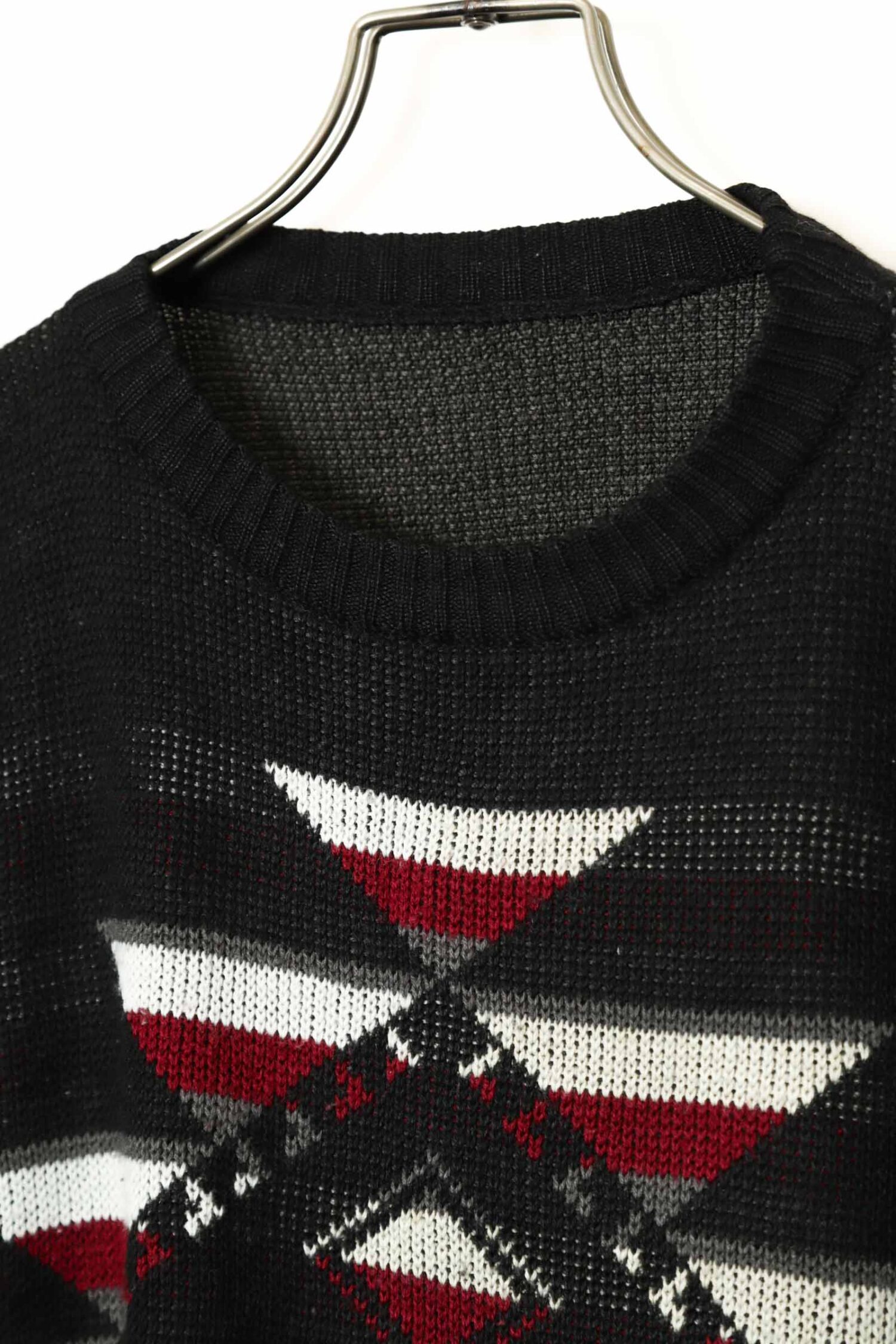 Alternative view of VINTAGE PATTERN KNITED SWEATER/XL