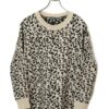 VINTAGE LEOPARD PATTERN KNITED SWEATER/L
