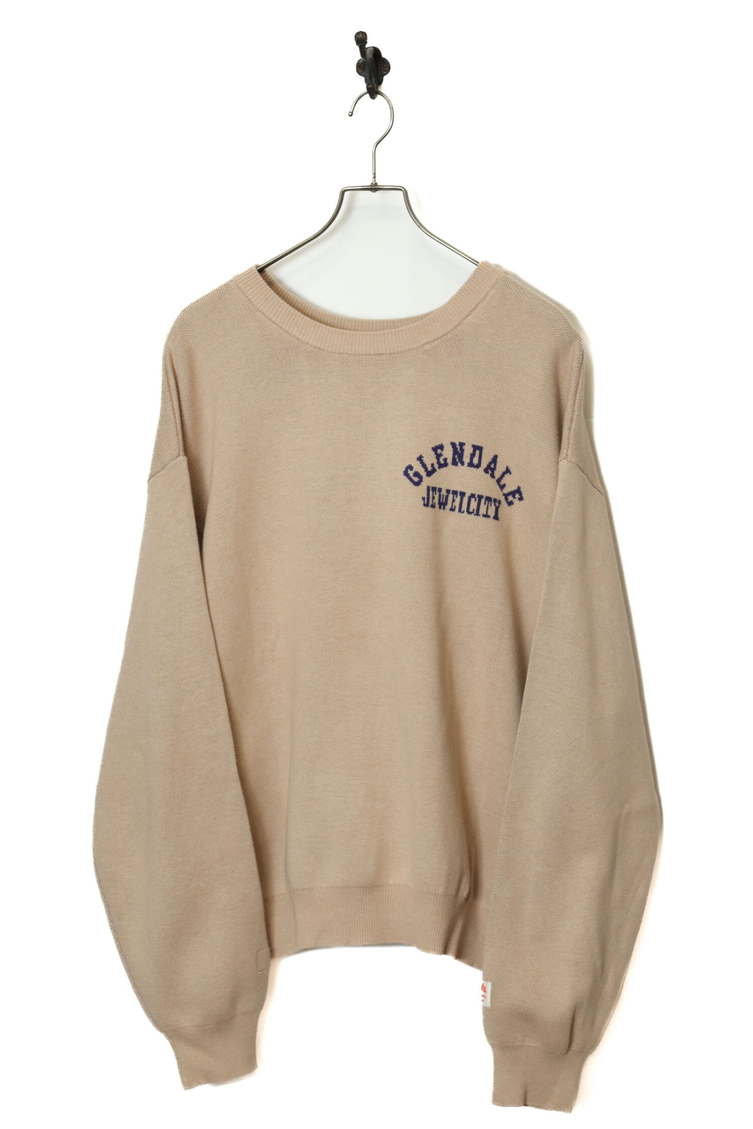VINTAGE JAQUARD KNITED SWEATER/XL