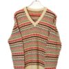 VINTAGE V-NECK KNITED SWEATER/M