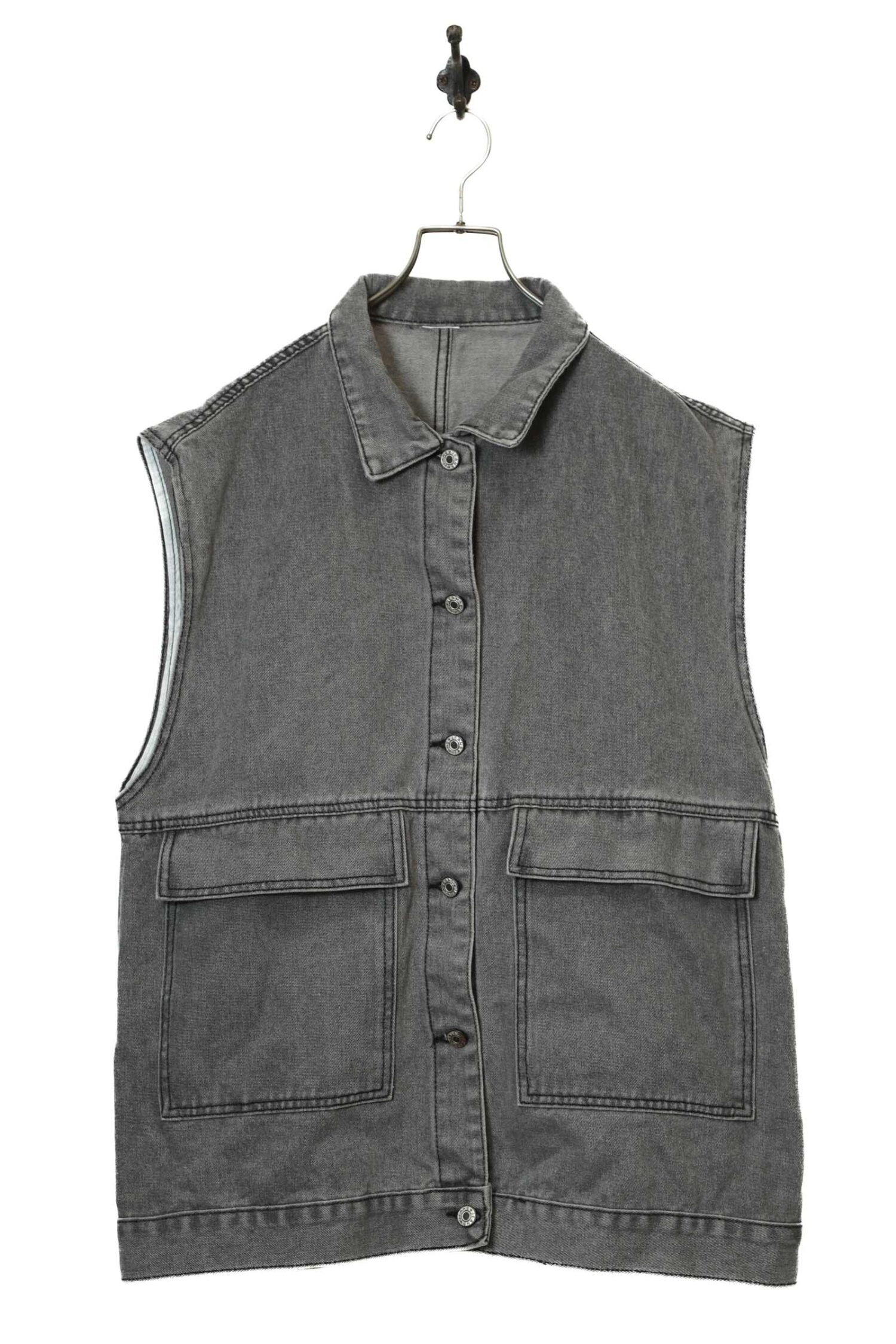 VINTAGE DENIM VEST/L