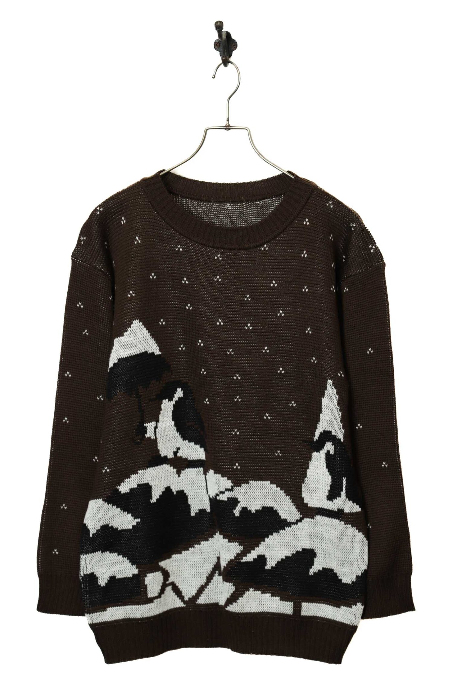 VINTAGE PATTERN KNITED SWEATER/M
