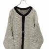 VINTAGE PATTERN KNITED CARDIGAN/XL