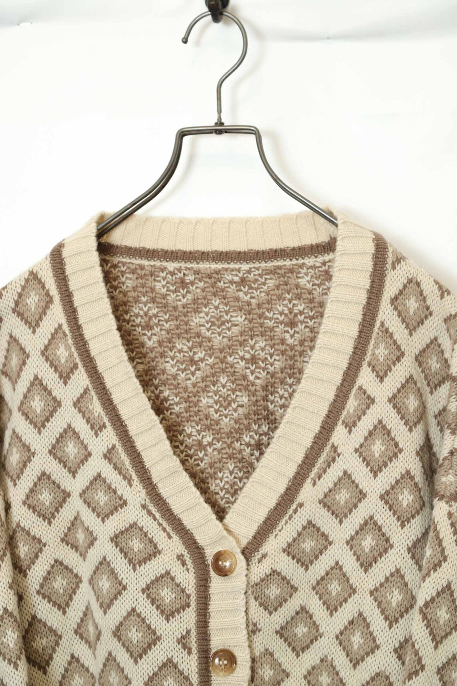 Alternative view of VINTAGE KNITTED CARDIGAN/XL