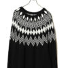VINTAGE PATTERN KNITED SWEATER/L