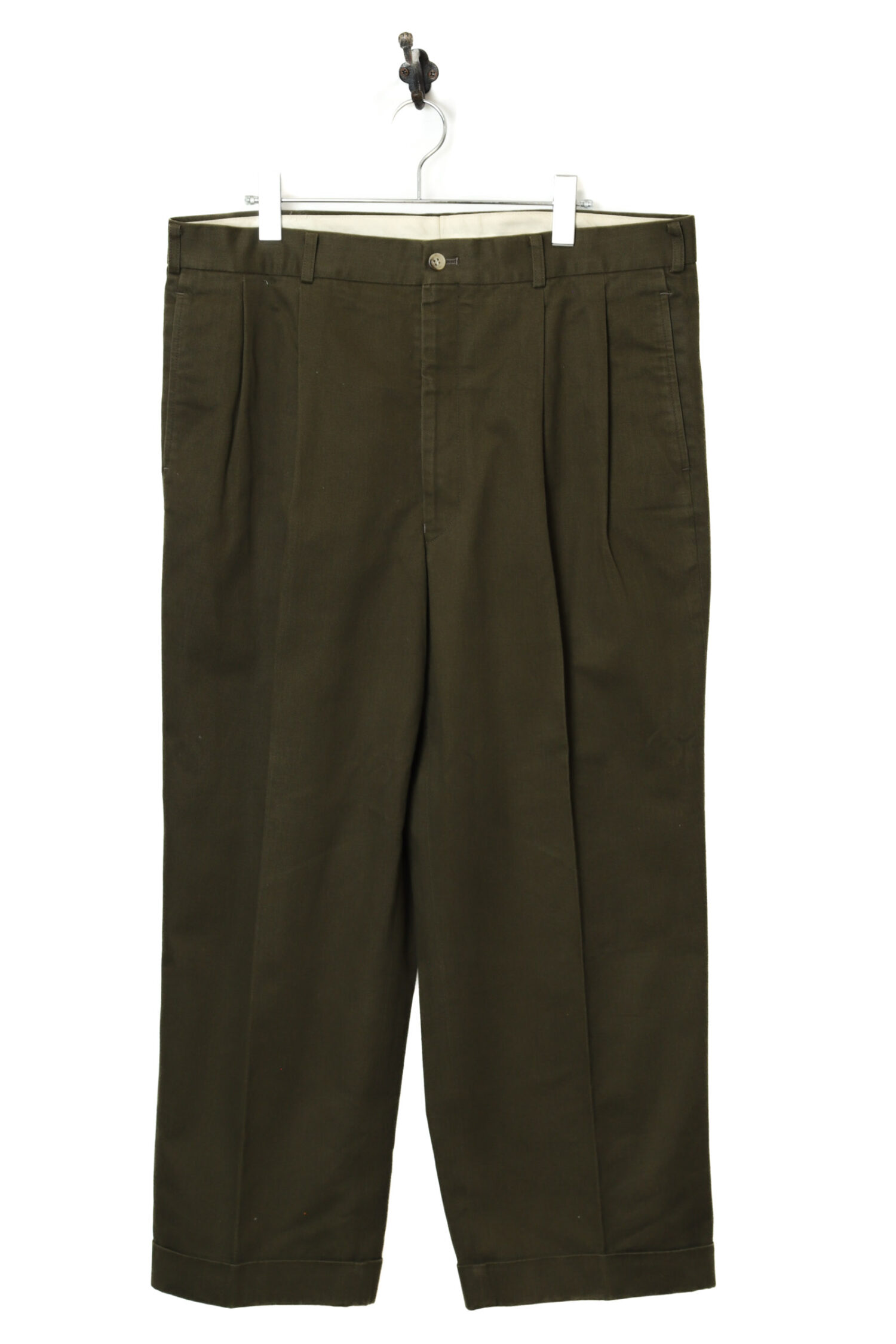 VINTAGE COTTON PLEATED DRESS PANTS/W92