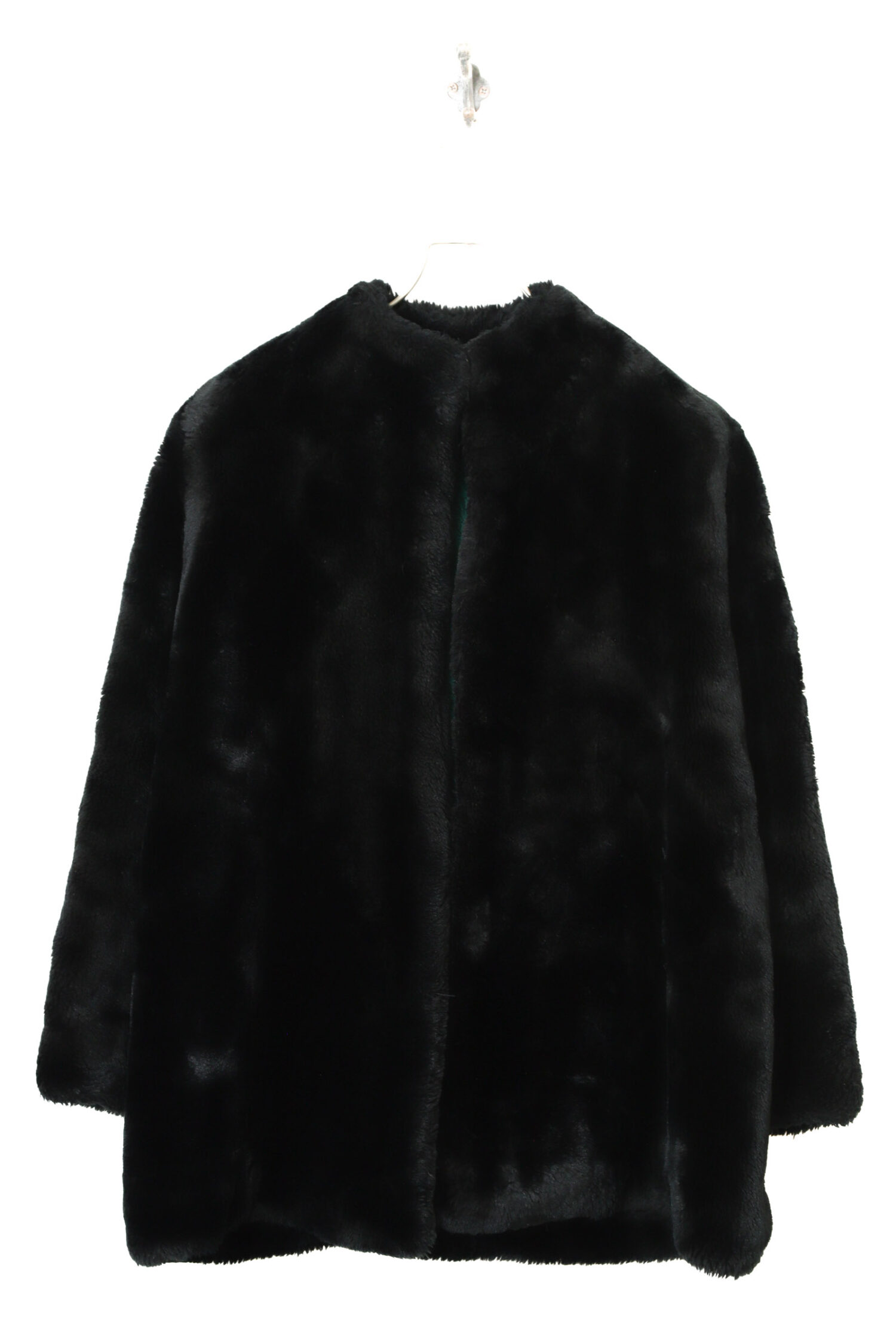 VINTAGE COLLARLESS BOA JACKET/S