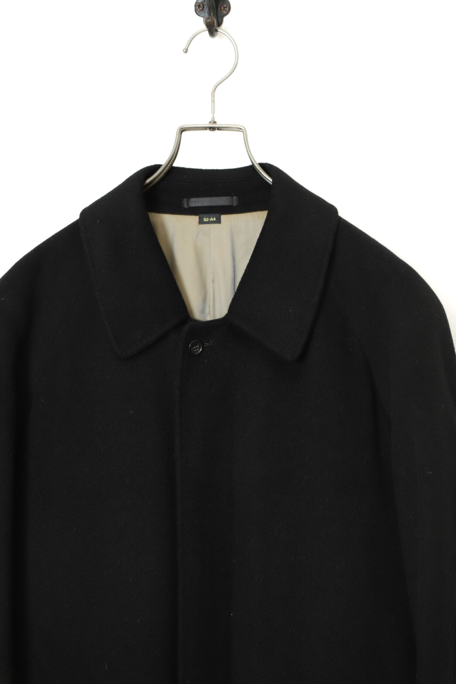 Alternative view of VINTAGE CASHMERE WOOL CONVERTIBLE COLLAR COAT/L