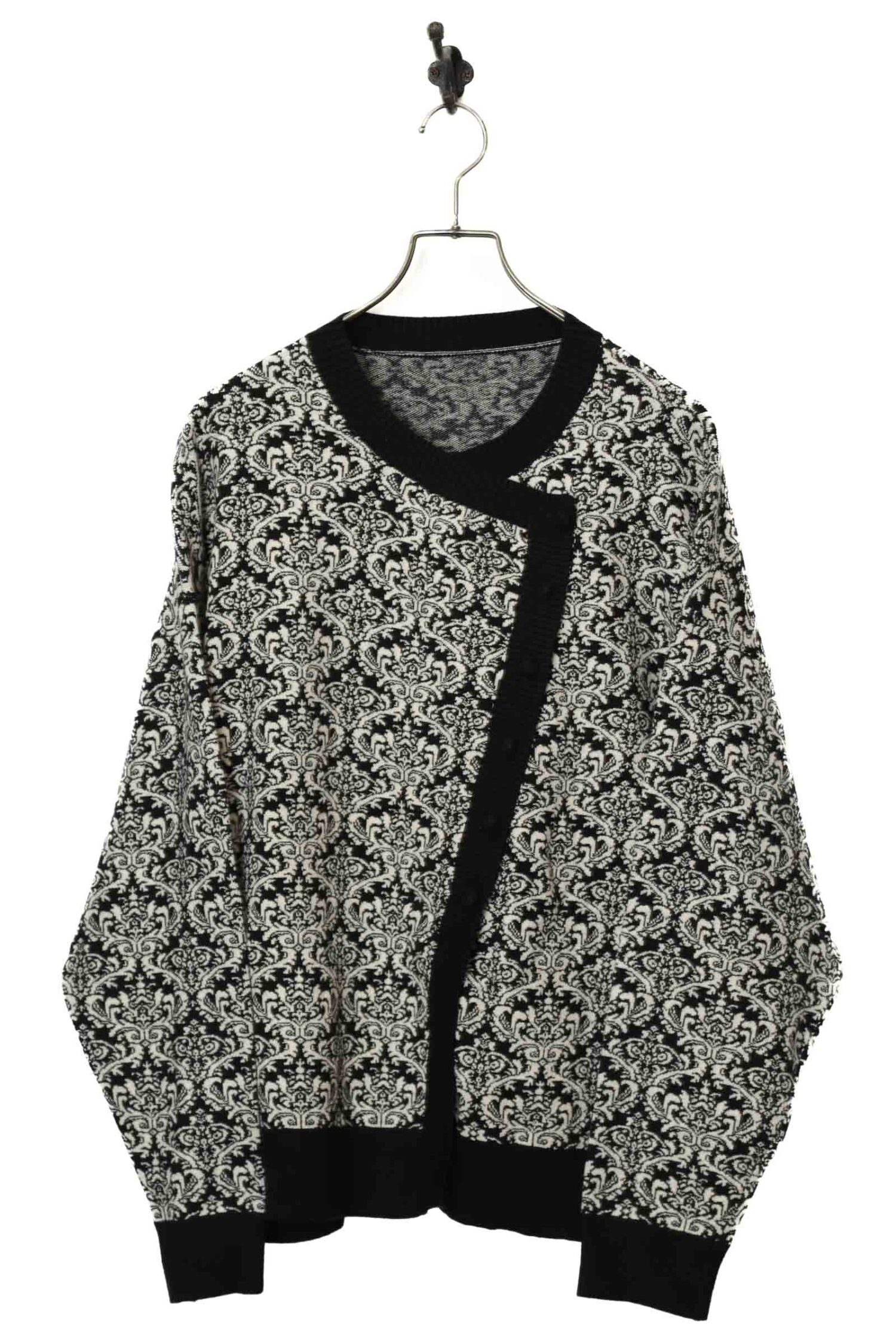 VINTAGE PATTERN KNITED JACKET/L