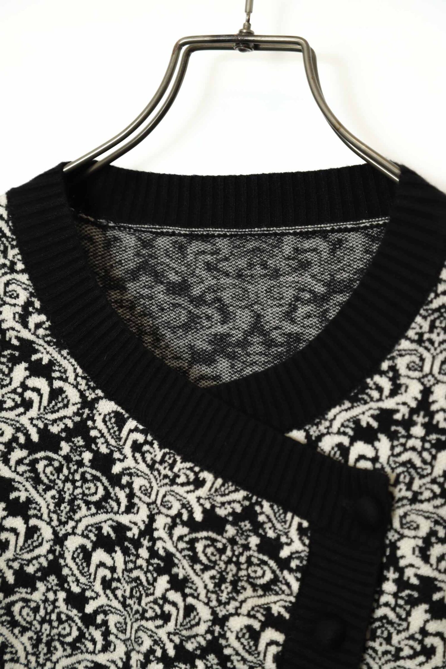 Alternative view of VINTAGE PATTERN KNITED JACKET/L