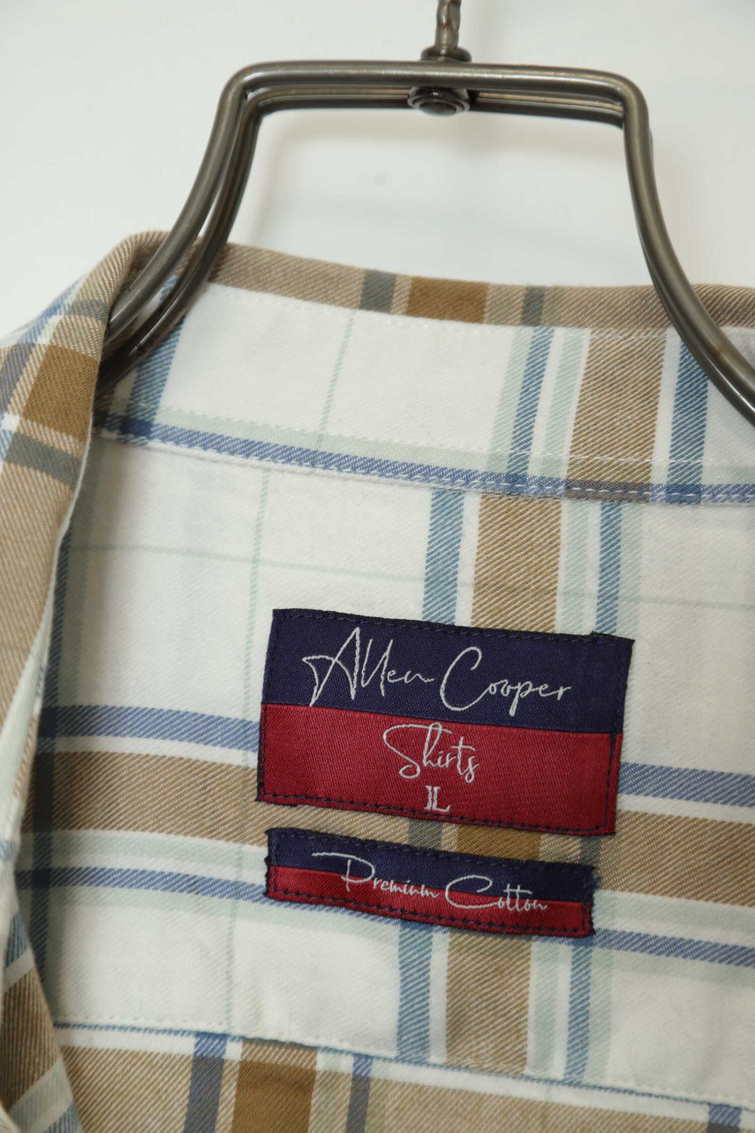 Alternative view of USED CHECK PATTERN SHIRT/XL