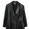 USED ANNE KLEIN LEATHER JACKET/MADE IN USA/M